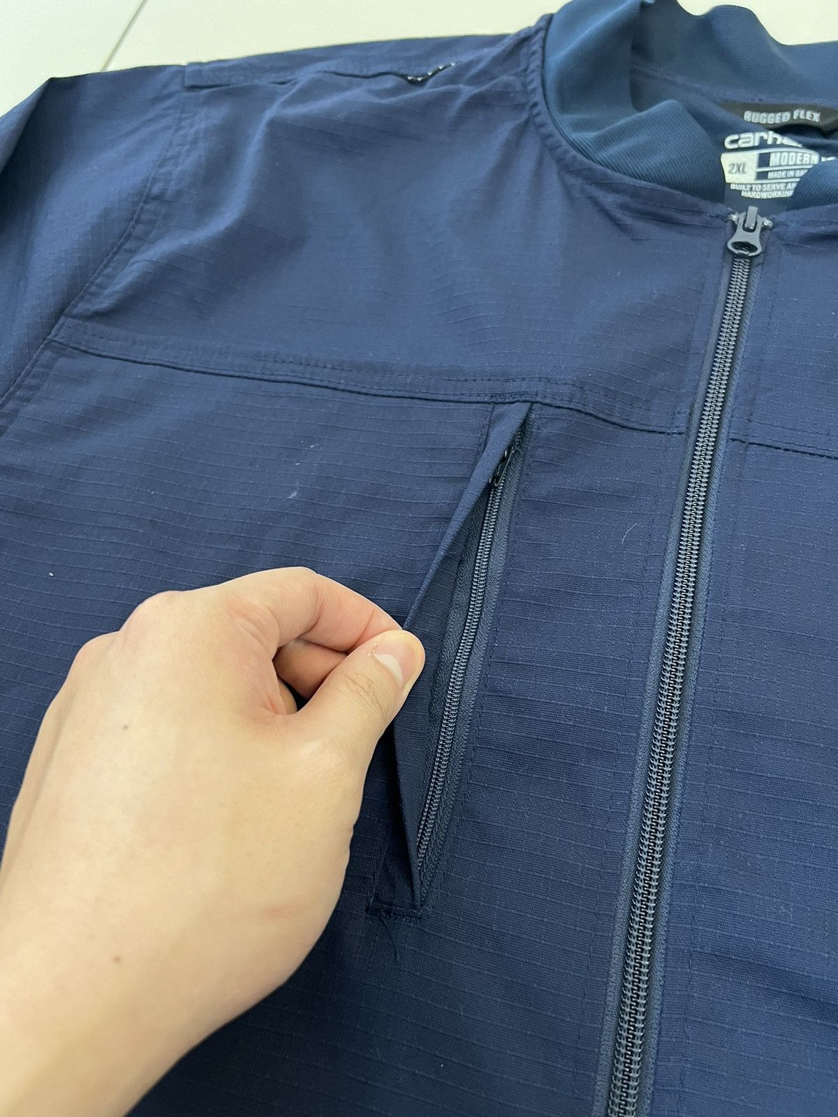 Carhartt Carhartt Rugged Flex Ripstop Utility Warm Up Jacket Navy Size US XXL / EU 58 / 5 - 6 Thumbnail