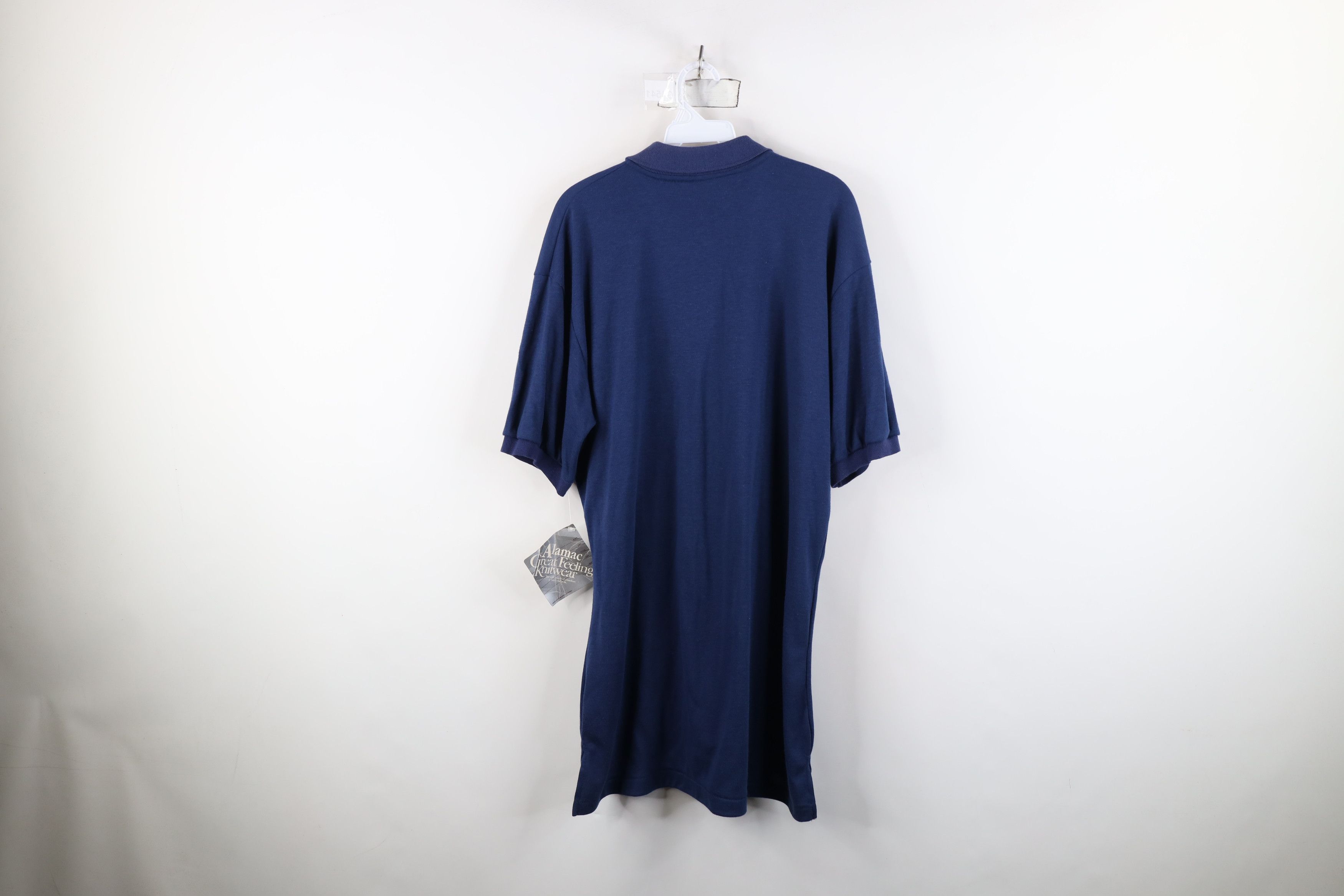 Vintage Deadstock Vintage 80s 90s Streetwear Polo Shirt Blue USA Size US XL / EU 56 / 4 - 12 Thumbnail