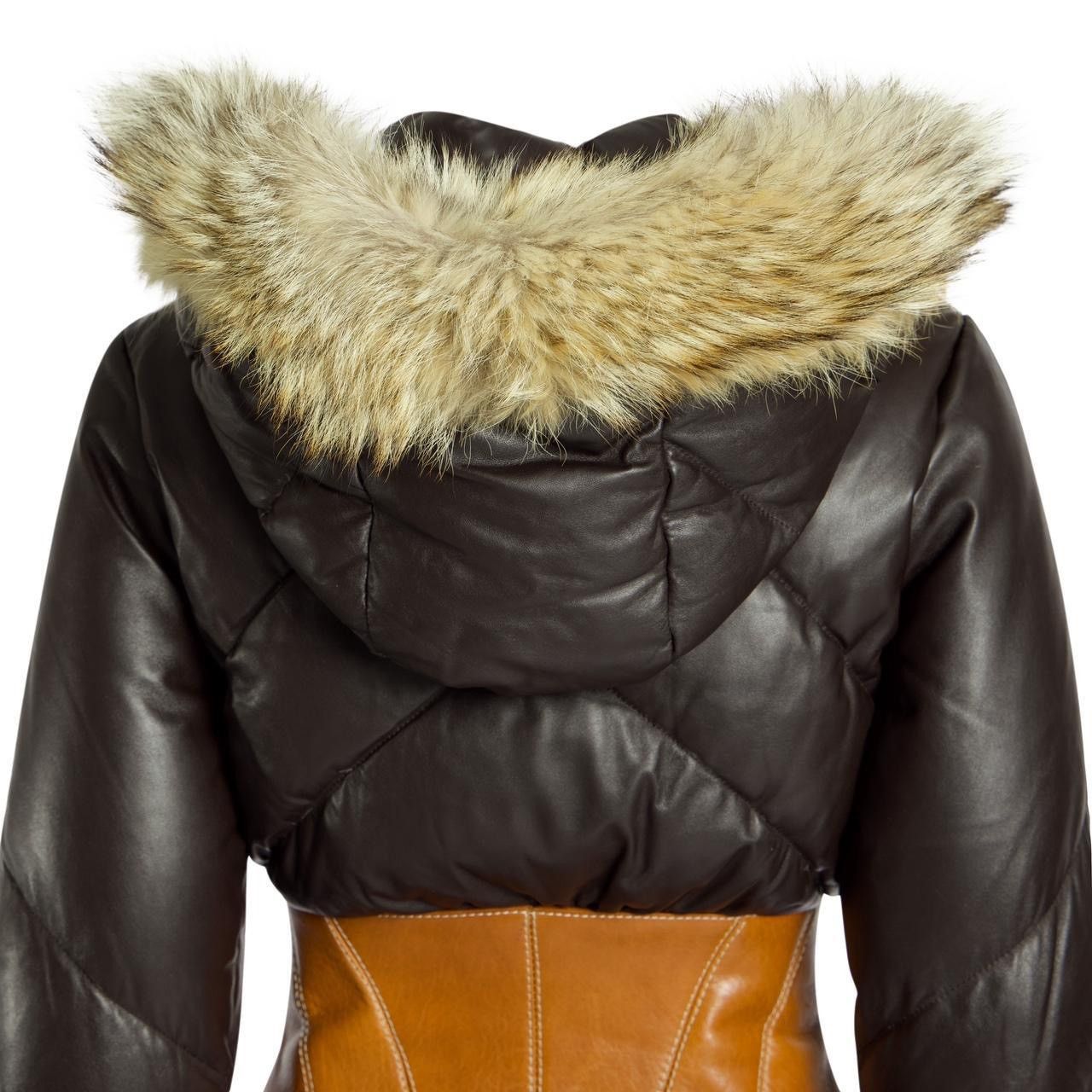 Alexander McQueen LEATHER PUFFER JACKET Size M / US 6-8 / IT 42-44 - 5 Thumbnail