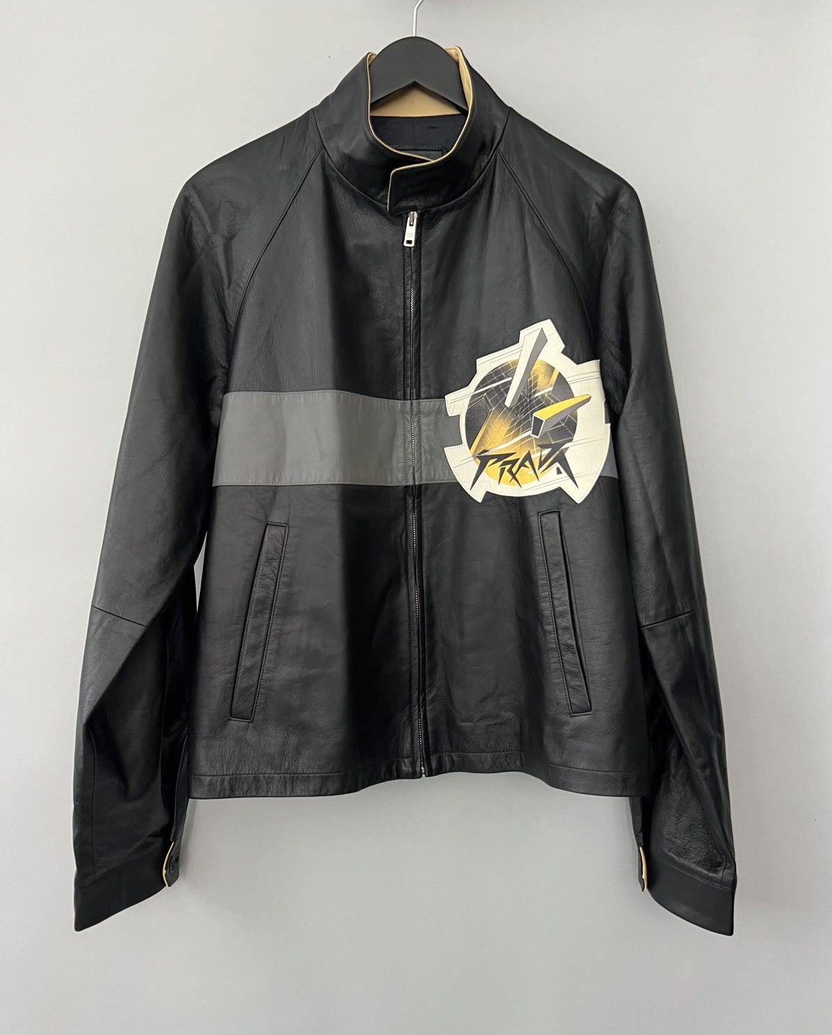 Prada Prada Leather Comic Jacket | Grailed