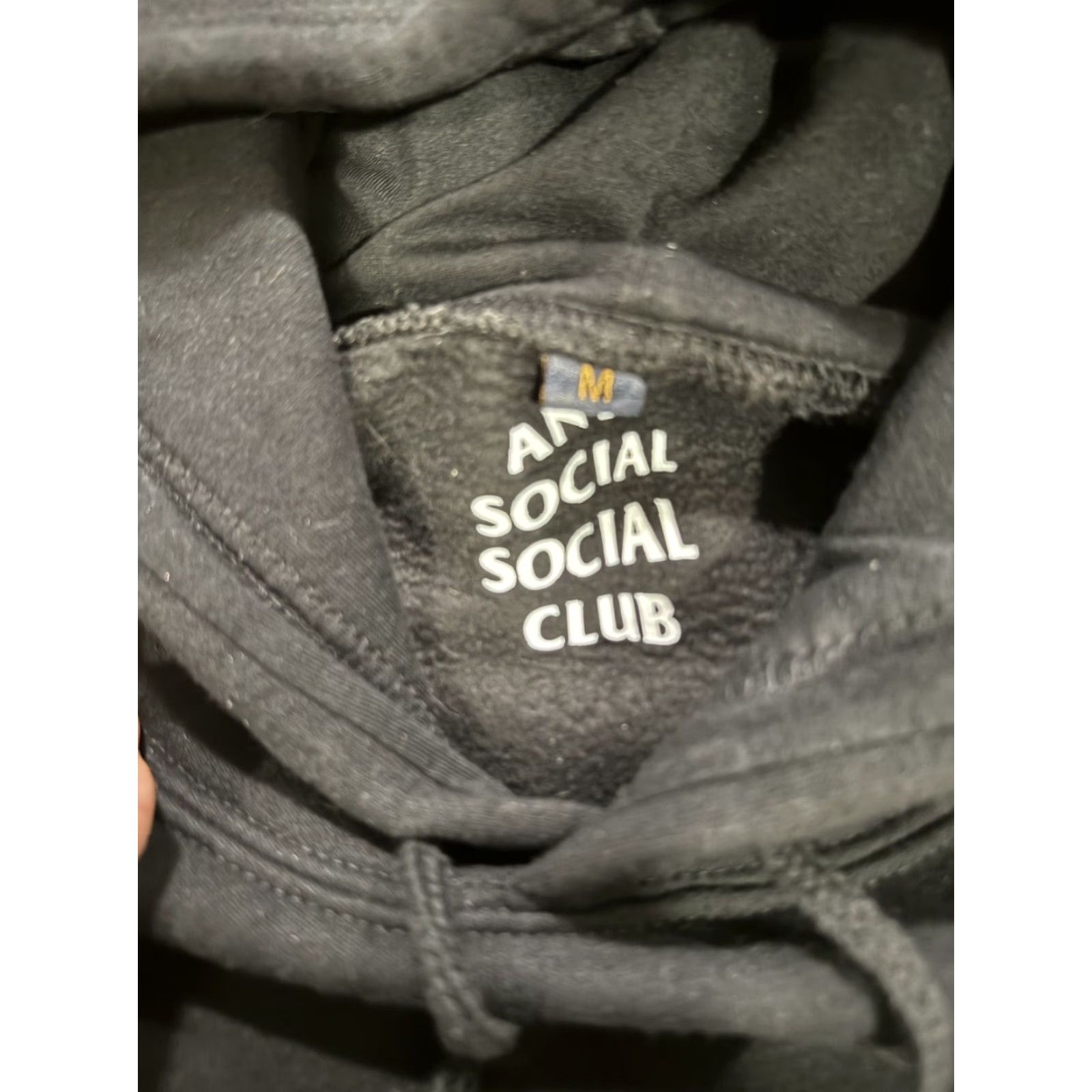 Anti Social Social Club Anti Social Social Club Hoodie Pullover Logo Black White Plain Sweatshirt Medium Mens Size US M / EU 48-50 / 2 - 6 Thumbnail