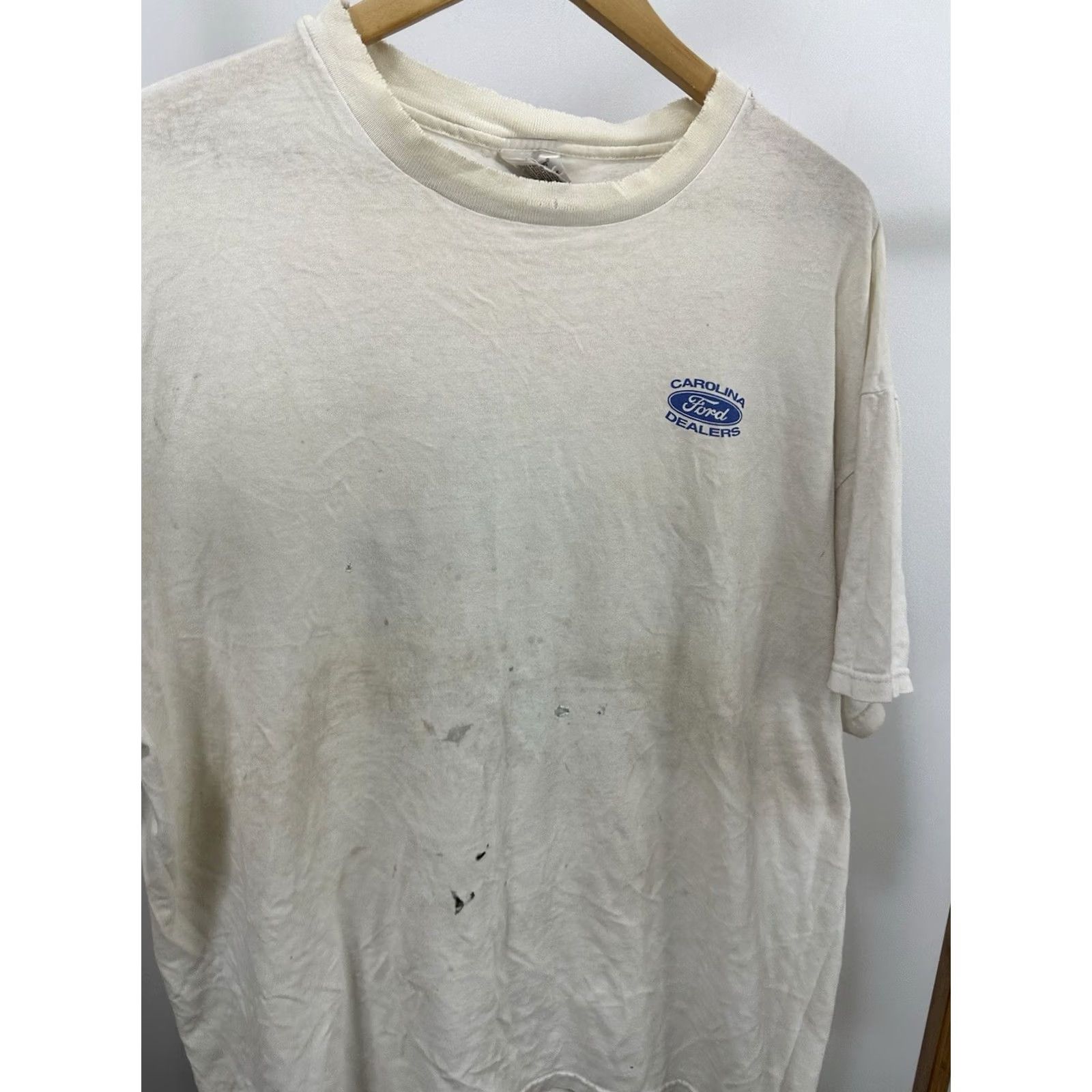 Hanes VINTAGE Charlotte Hornets Hustle NBA Thrashed Worn Cotton T-Shirt XL Mens Size US XL / EU 56 / 4 - 4 Thumbnail
