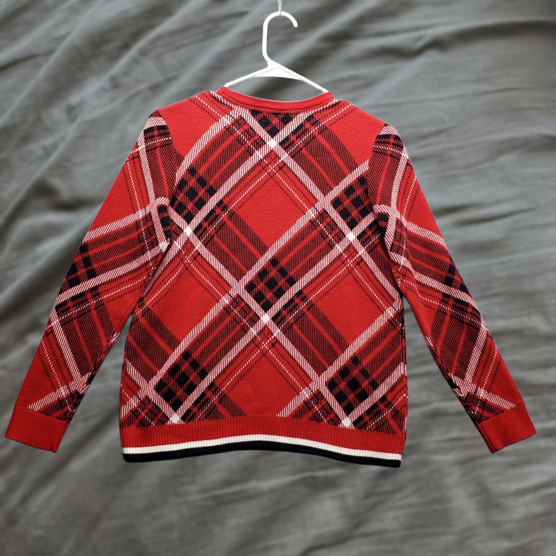 Charter Club Charter Club Women’s PM Multi Plaid Raglan Sleeve Crew Neck Pullover Sweater Size M / US 6-8 / IT 42-44 - 1 Thumbnail