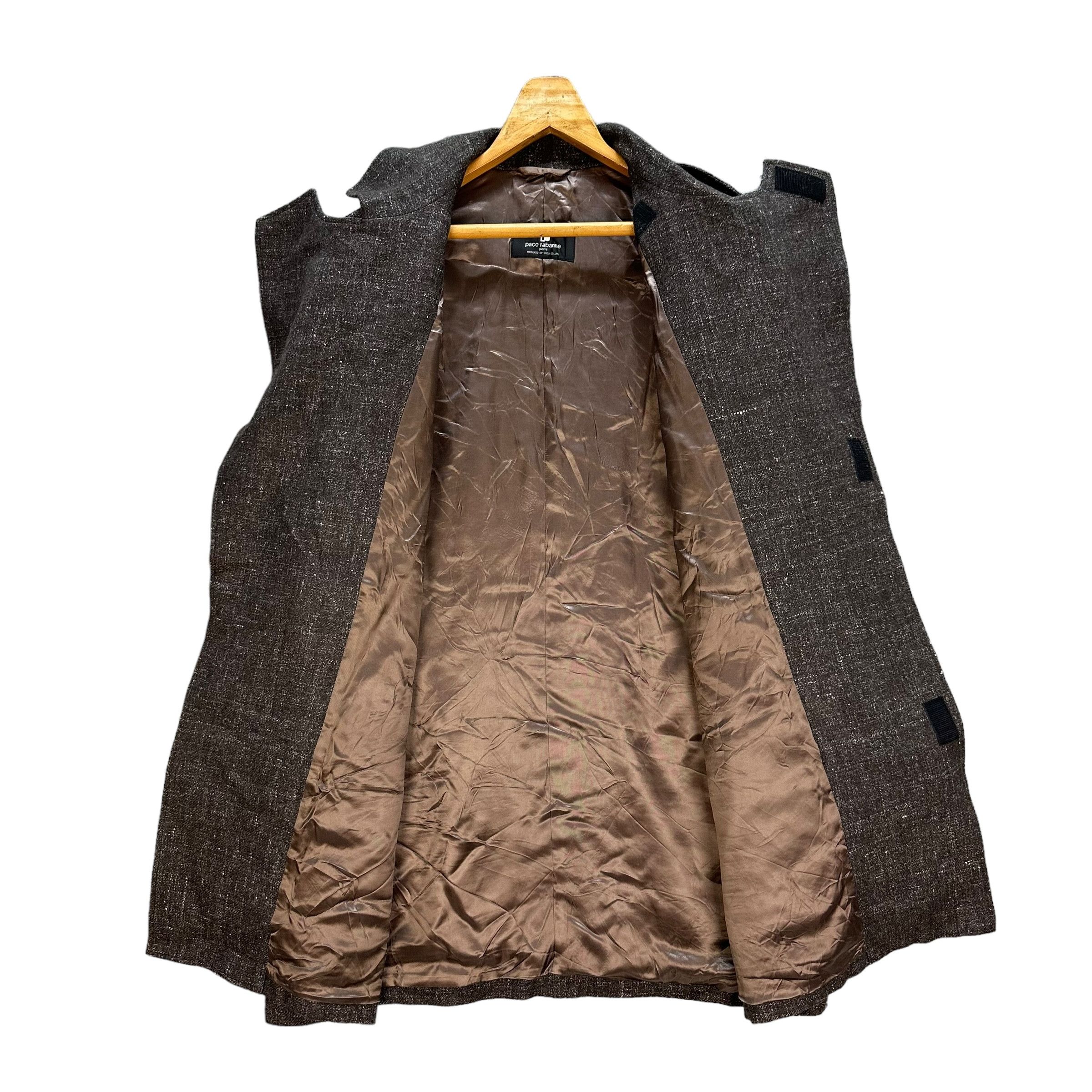 Japanese Brand PACO ROBANNE PARIS Asymmetrical Wool Overcoat #A17-0412 Size US M / EU 48-50 / 2 - 9 Thumbnail