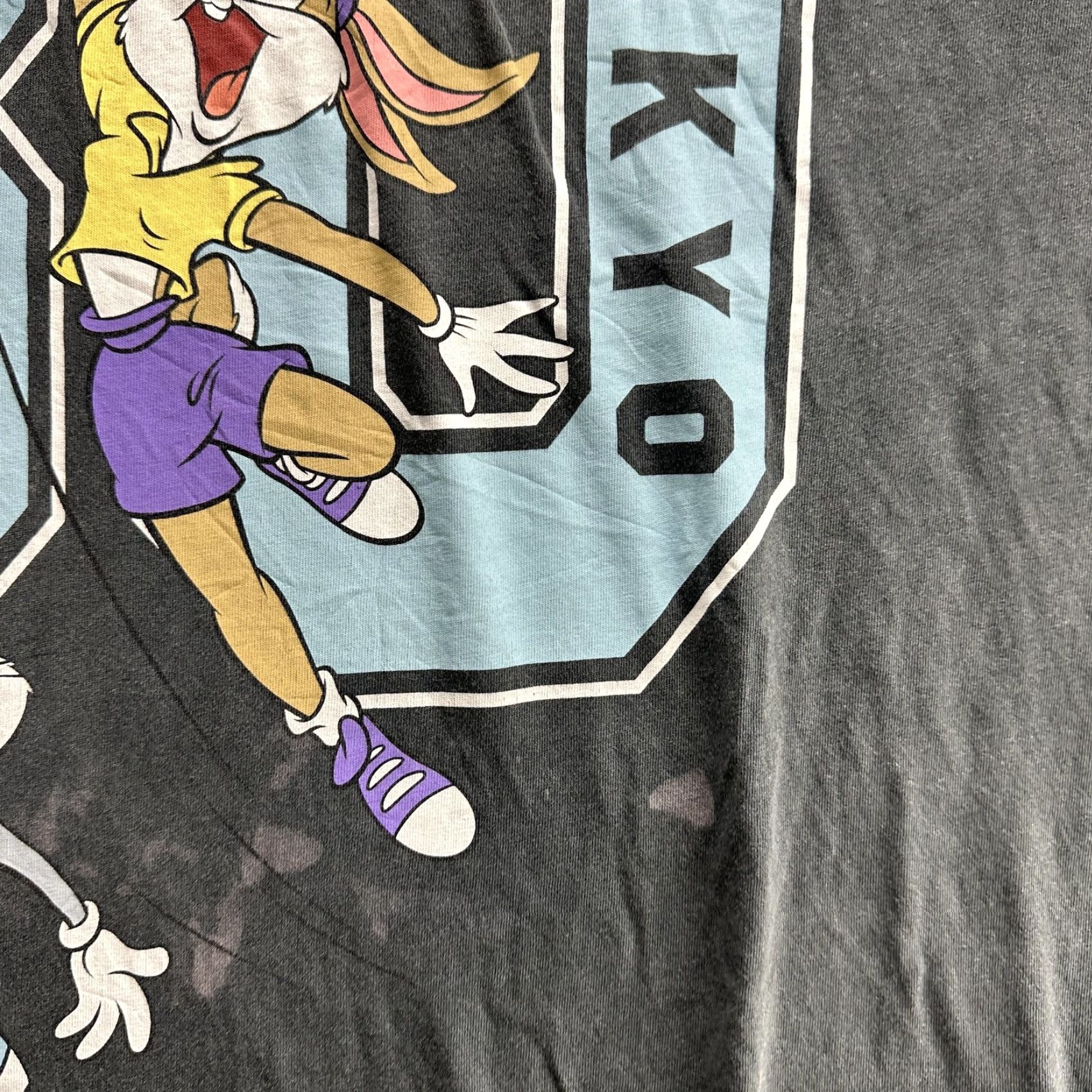 H&M Looney Tunes Tee Mens Medium Black Bugs Bunny Lola Bunny Basketball Tokyo H&M Divided Graphic Print Shirt Size US M / EU 48-50 / 2 - 7 Thumbnail
