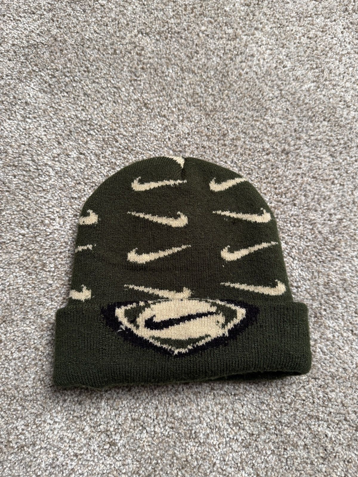 Nike NIKE FOREST GREEN AOP BEANIE Size ONE SIZE - 2 Thumbnail