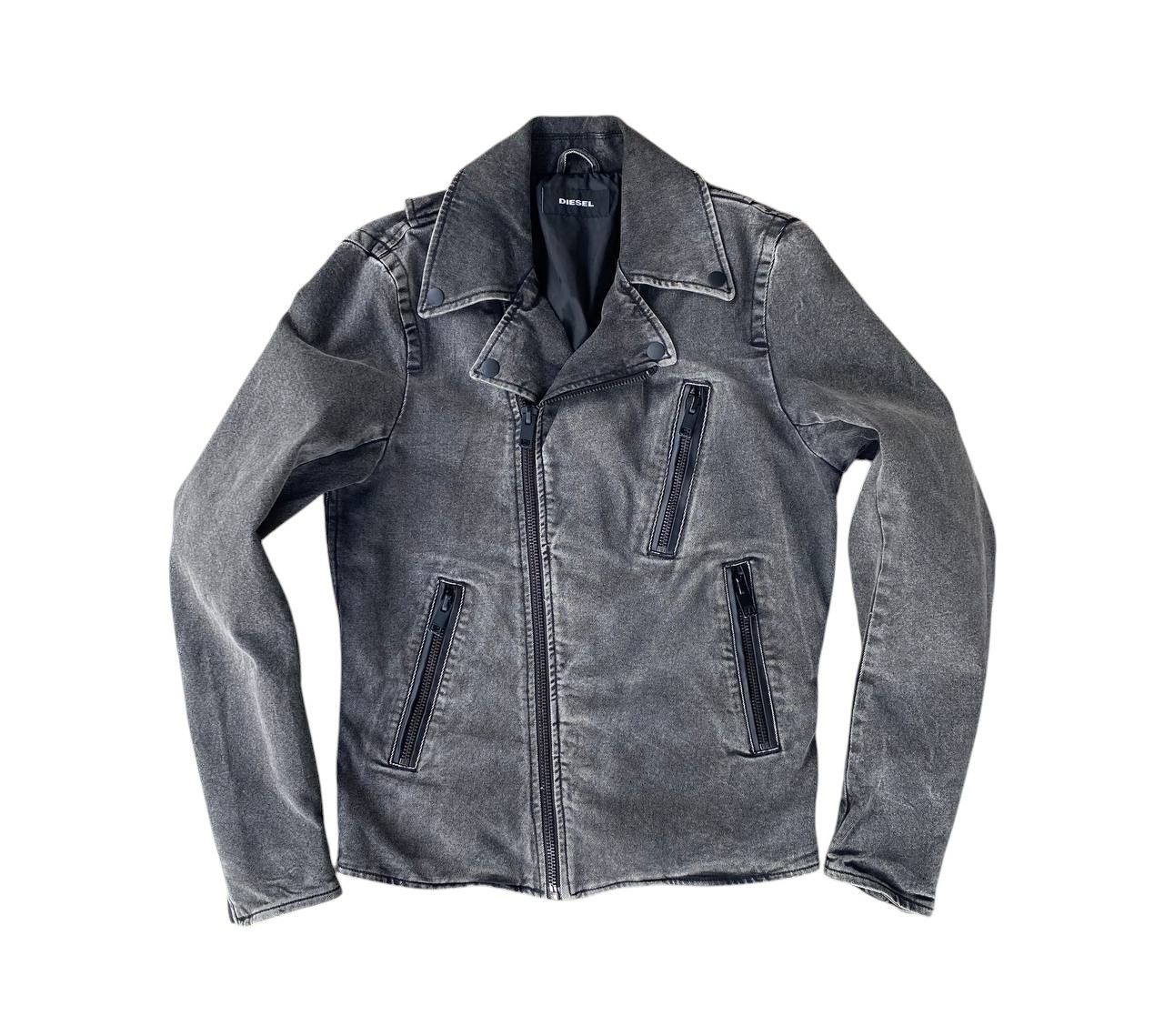 Diesel DIESEL BIKER JACKET FADED BLACK MEDIUM Size US M / EU 48-50 / 2 - 1 Thumbnail