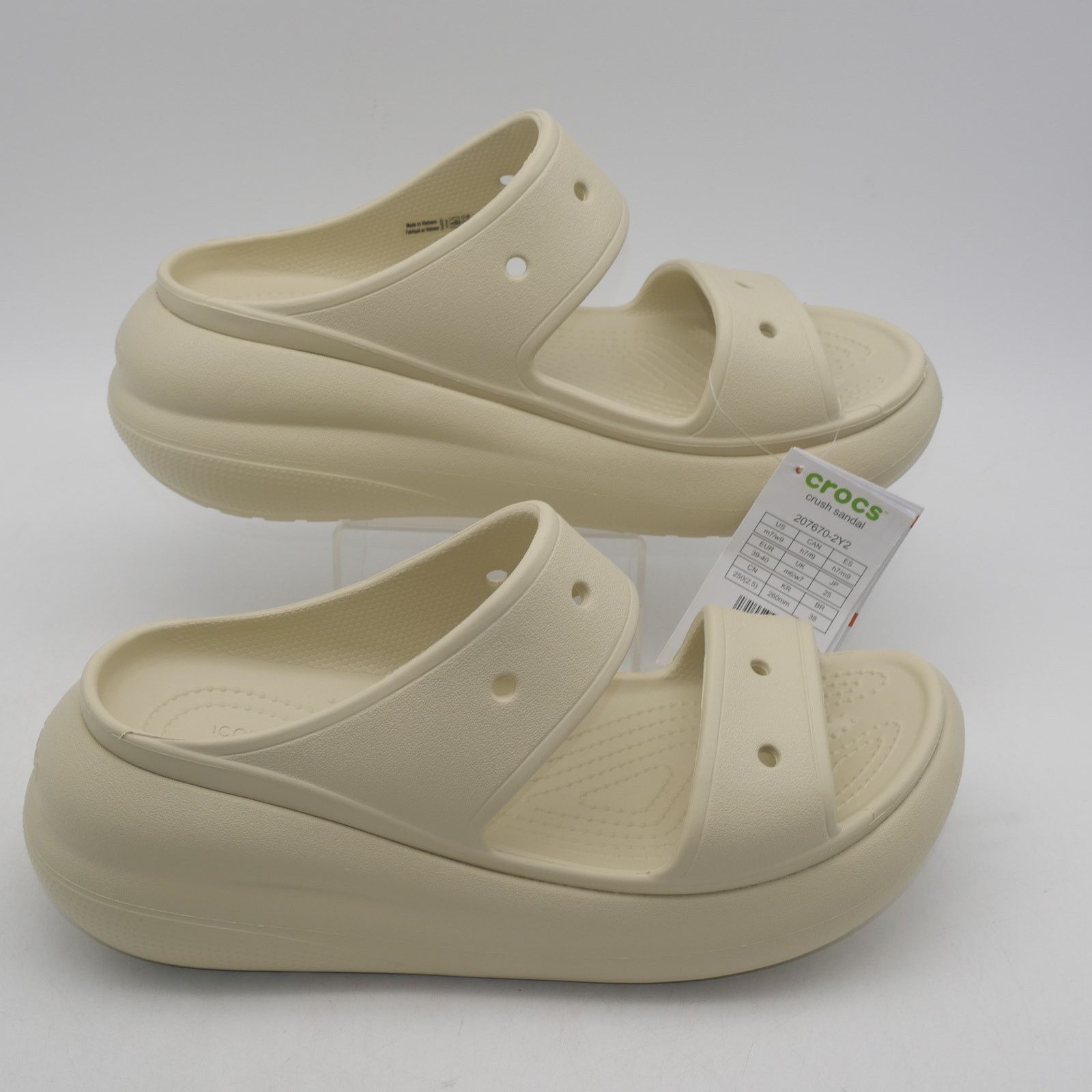 Crocs New Crocs Crush Platform Sandals Women's 9 Men's 7 Neutral Size US 9 / IT 39 - 7 Thumbnail