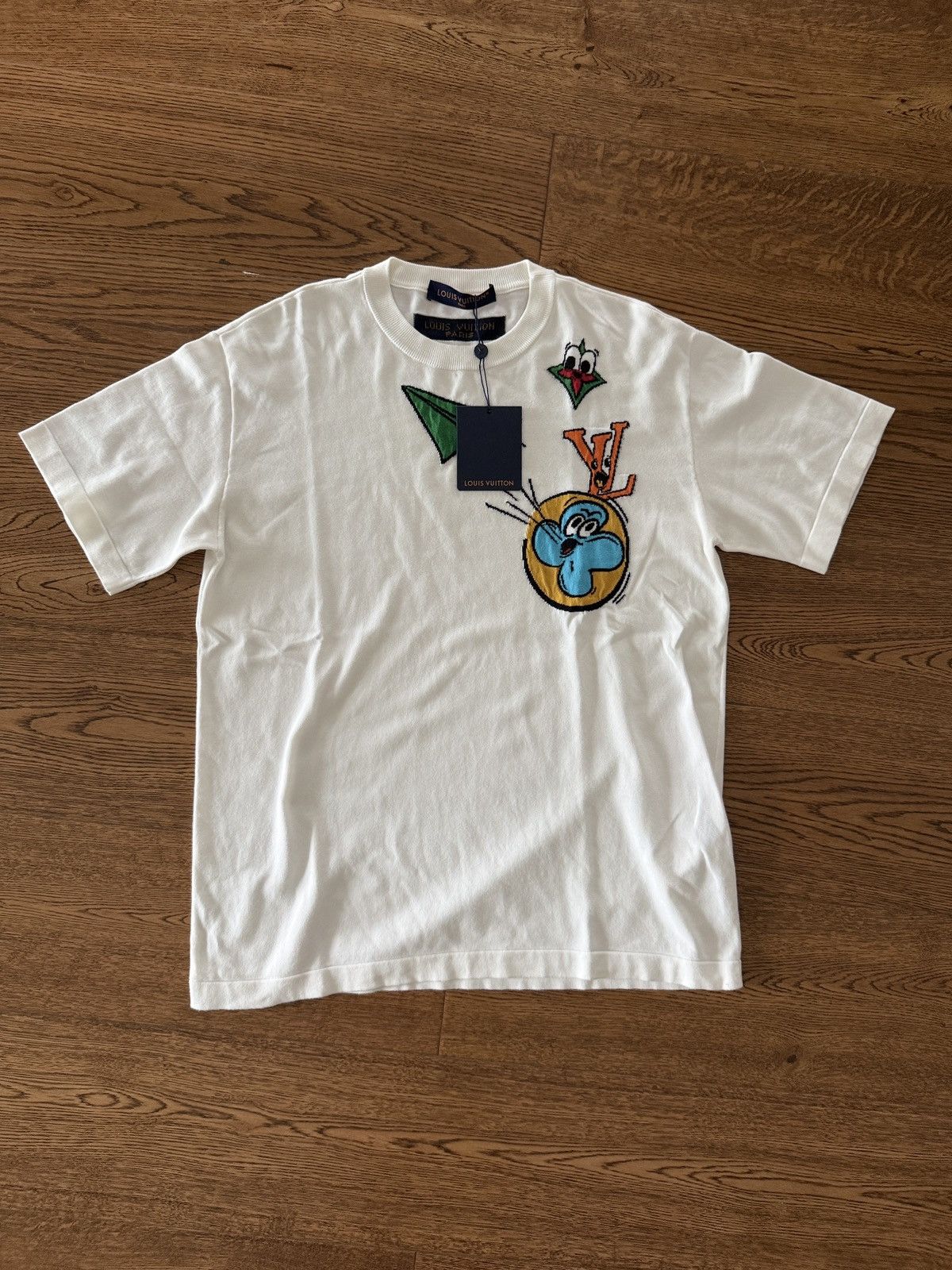 Louis Vuitton Louis Vuitton Monogram Comics Intarsia T-Shirt Size US L / EU 52-54 / 3 - 1 Thumbnail