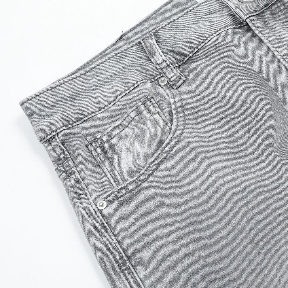 Japanese Brand Men's washed distressed frayed jeans Size US 32 / EU 48 - 3 Thumbnail