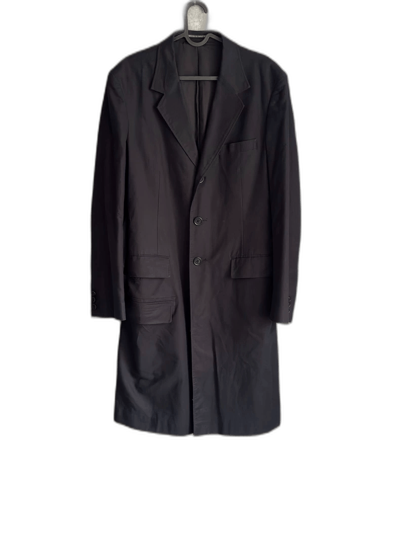 Yohji Yamamoto yohji yamamoto black embroidered coat Size US M / EU 48-50 / 2 - 1 Thumbnail