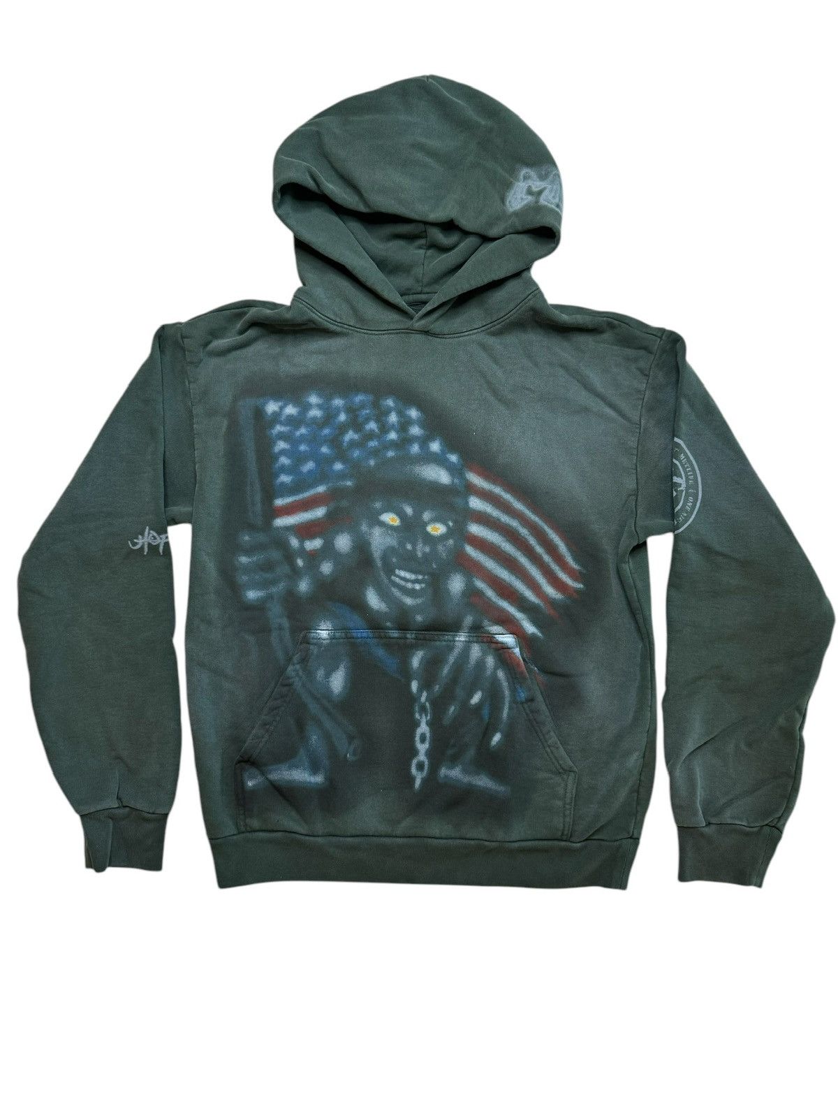 Travis Scott Met Life Hoodie II Washed Green SIZE MEDIUM