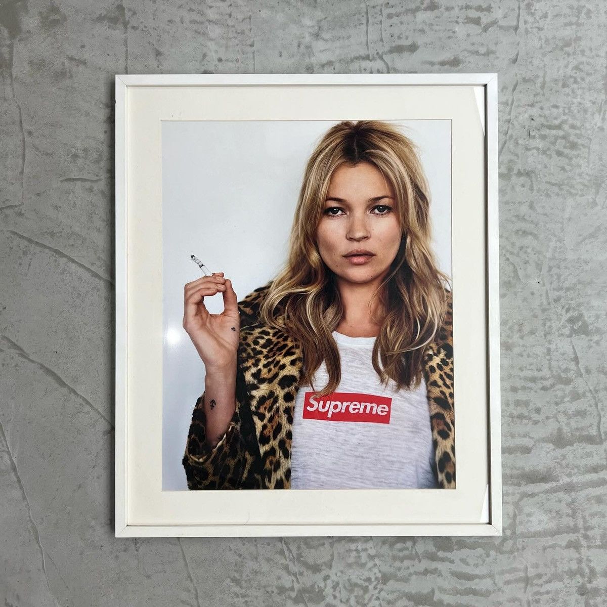 image of Supreme Fw12 Kate Moss Poster in White, Men's