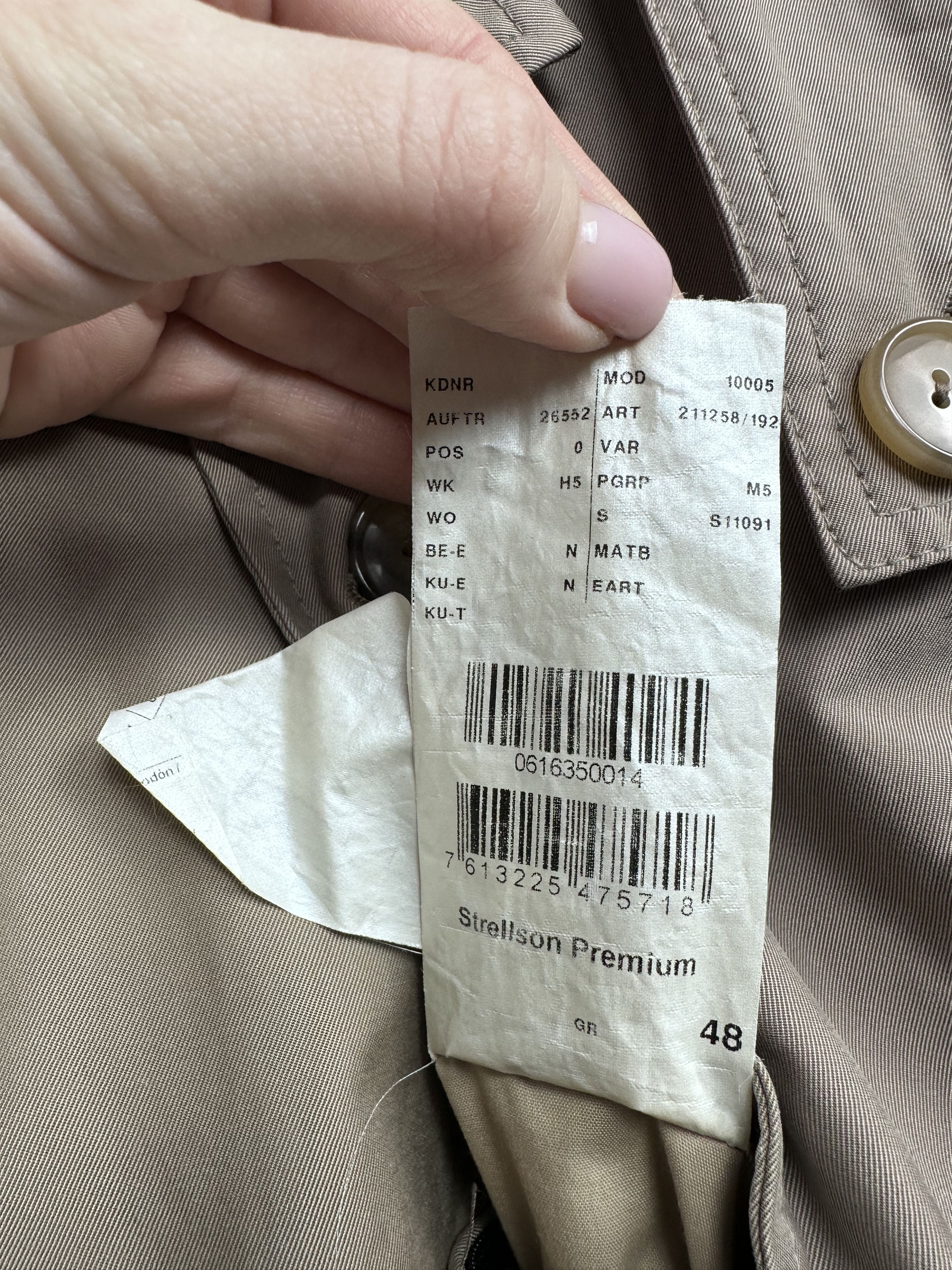 Strellson Strellson Vintage Mens Trench Coat Jacket Size US M / EU 48-50 / 2 - 8 Thumbnail