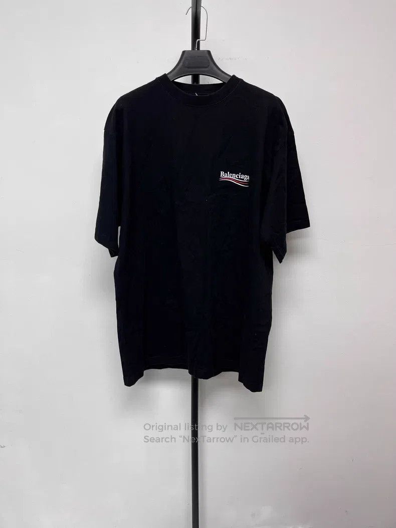 Balenciaga Balenciaga Loose Fit Round Neck Short Sleeve T-Shirt with Size US M / EU 48-50 / 2 - 1 Thumbnail