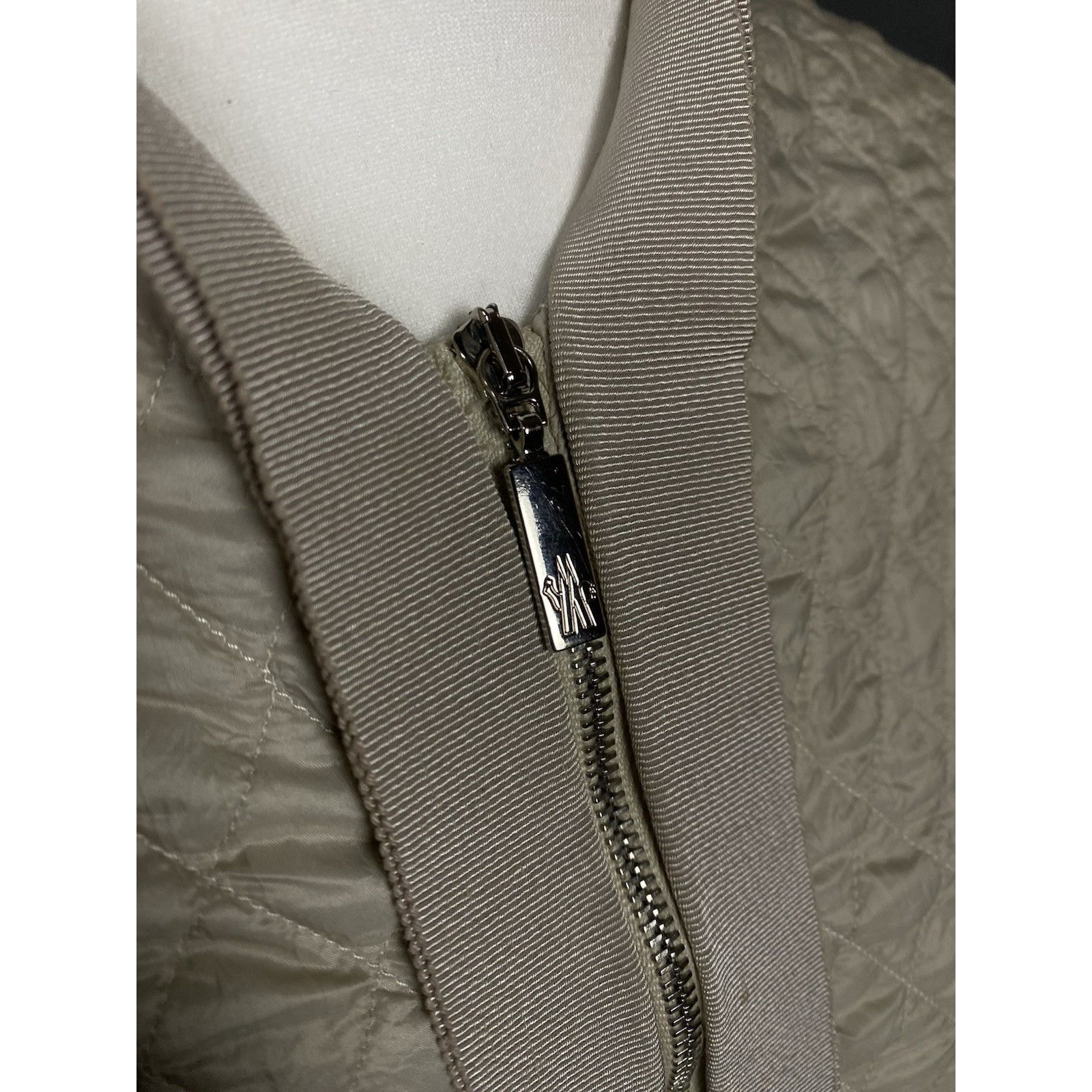 Moncler Moncler Eliane Giubbotto Women's Beige Quilted Jacket Size 0 Size XS / US 0-2 / IT 36-38 - 8 Thumbnail