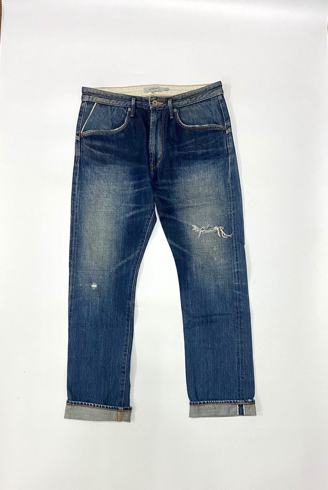 Japanese Brand × Nonnative NONNATIVE SELVEDGE DISTRESSED JEANS Size US 33 - 3 Thumbnail