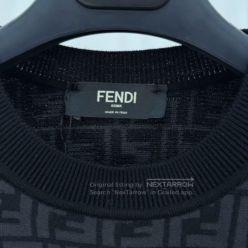 Fendi Fendi Floral all-over print color blocked knitted sweater Size US S / EU 44-46 / 1 - 5 Thumbnail