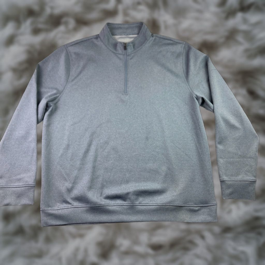 Vintage Hickey Freeman Men's Pullover Jacket 1/4 Zip Gray XL Athletic Performance Activewear Size US XL / EU 56 / 4 - 1 Thumbnail