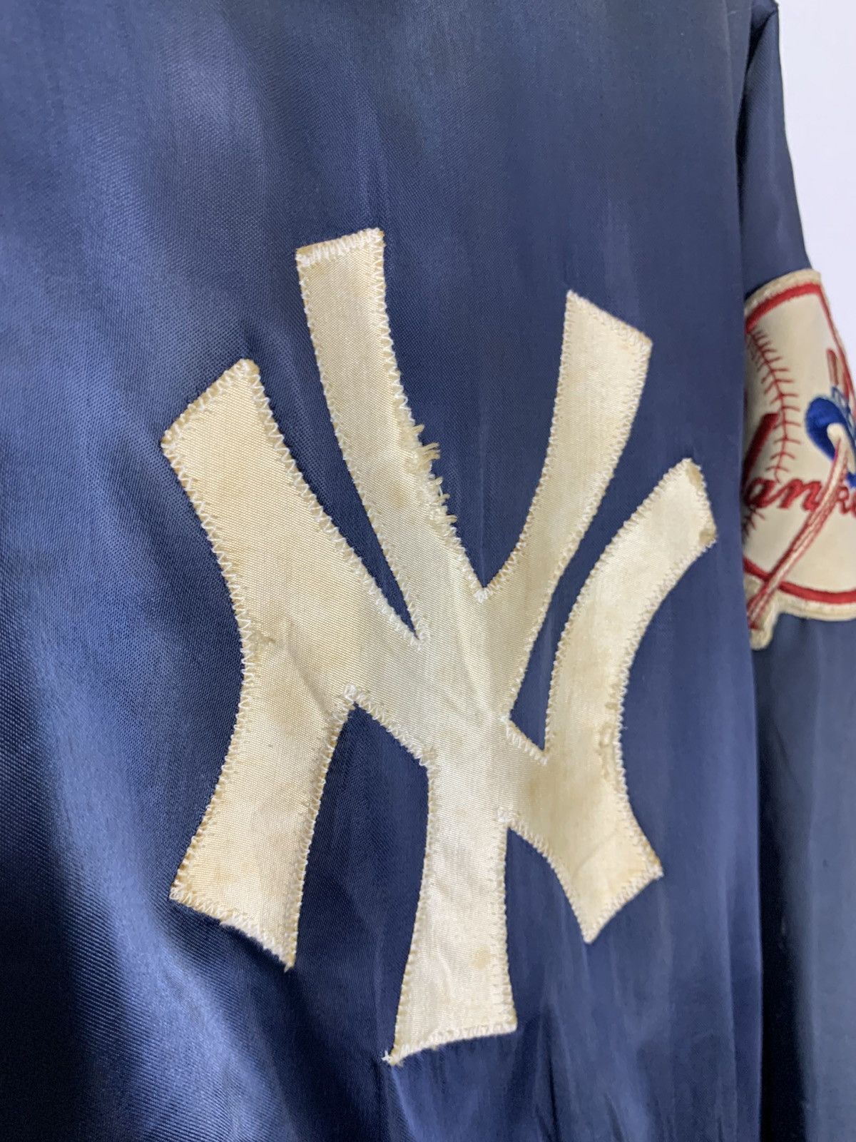 New York Yankees Vintage 70’s NY Yankees Satin Varsity Jacket Size US M / EU 48-50 / 2 - 6 Thumbnail