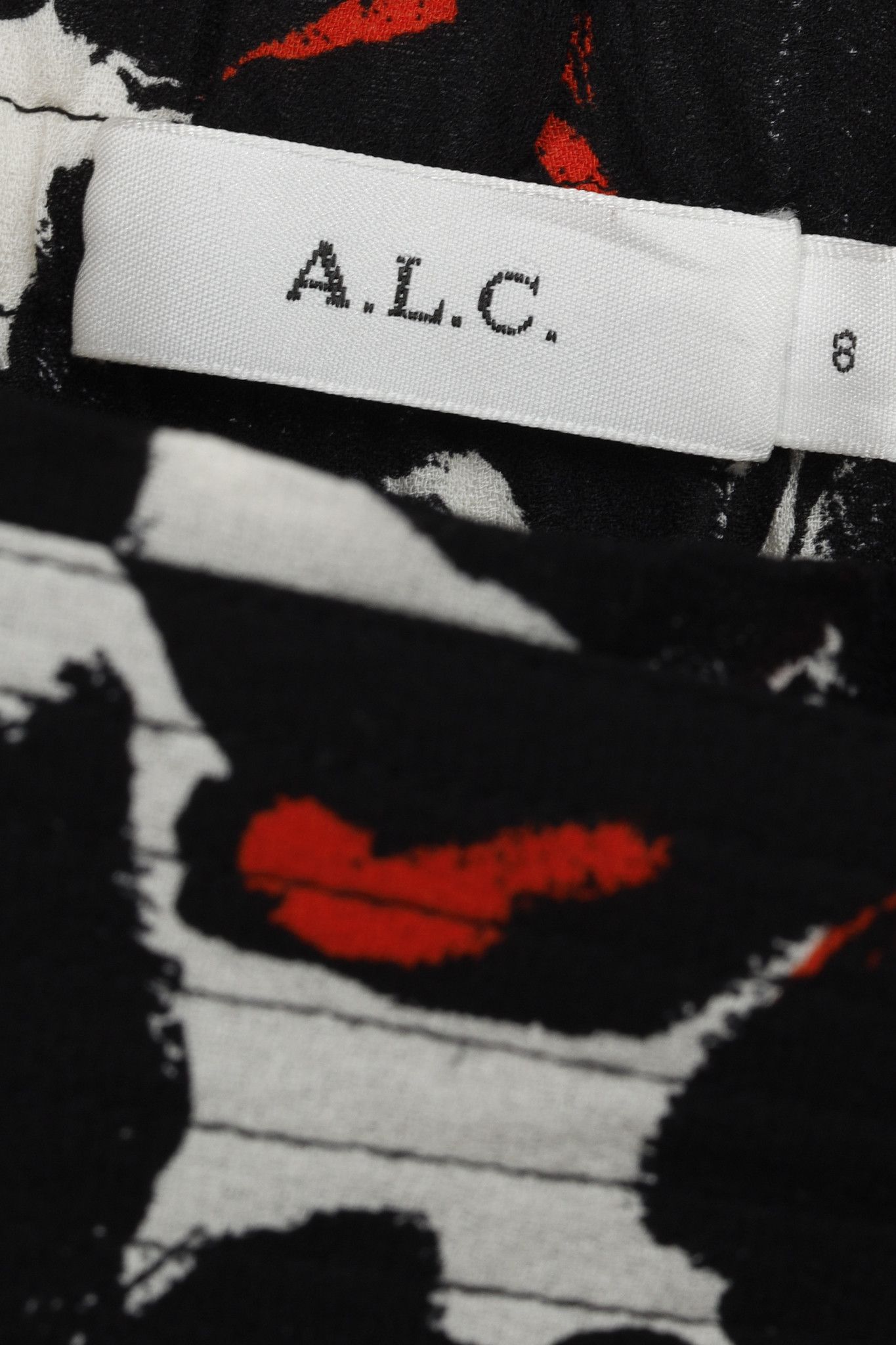 A.L.C. A.L.C. Bias Black Floral Silk Skirt Size 30" / US 8 / IT 44 - 4 Thumbnail