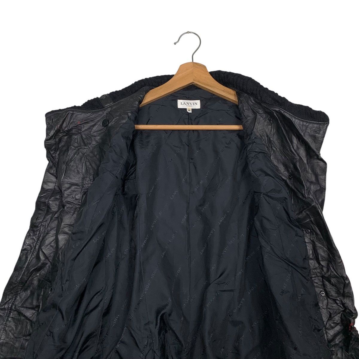 Japanese Brand Lanvin Leather Jacket Size S / US 4 / IT 40 - 12 Thumbnail