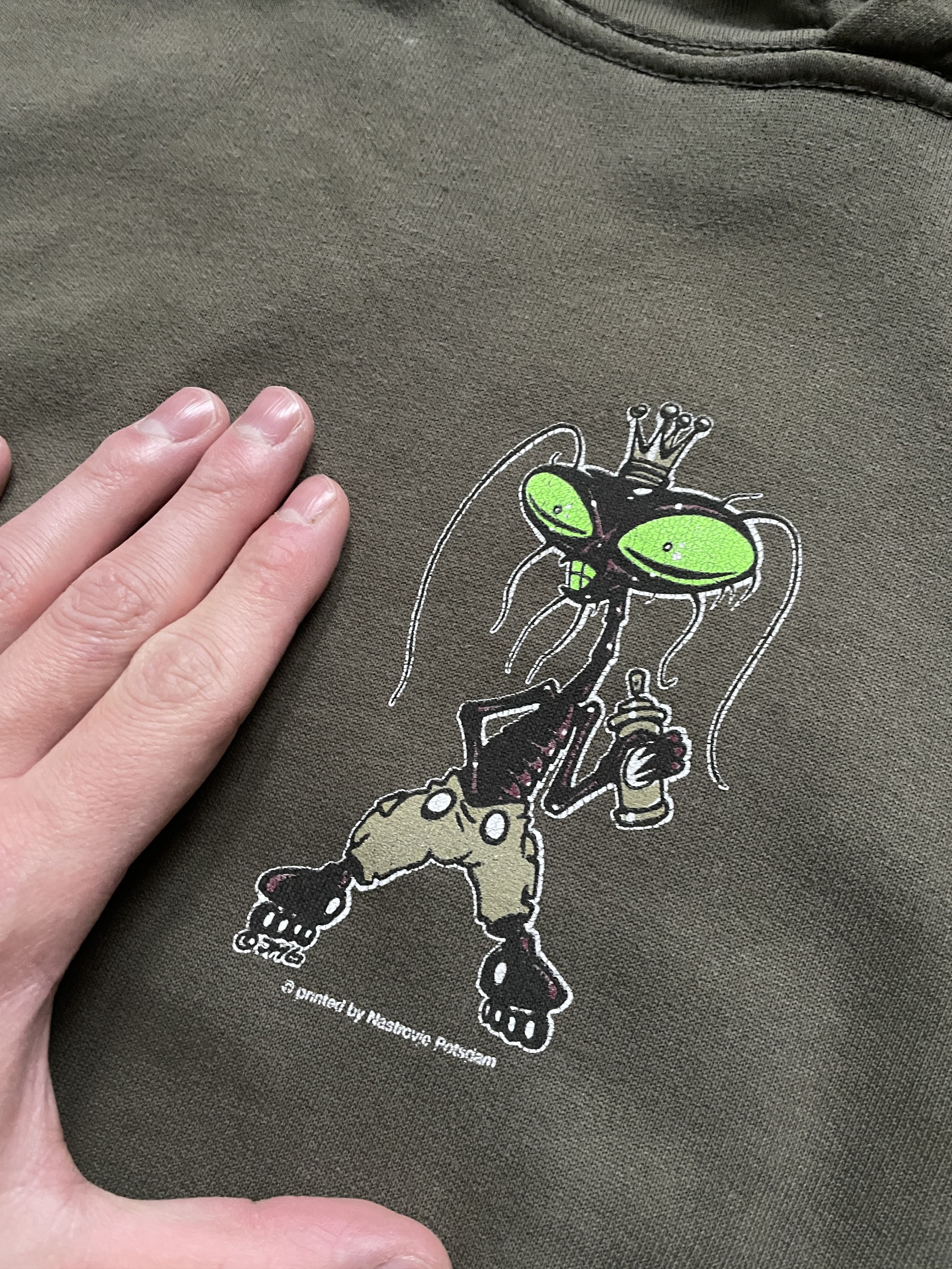 Vintage VINTAGE GRAFFITI ALIEN JMG INSECTS HOODIE NASTROVJE POTSDAM Size US L / EU 52-54 / 3 - 3 Thumbnail