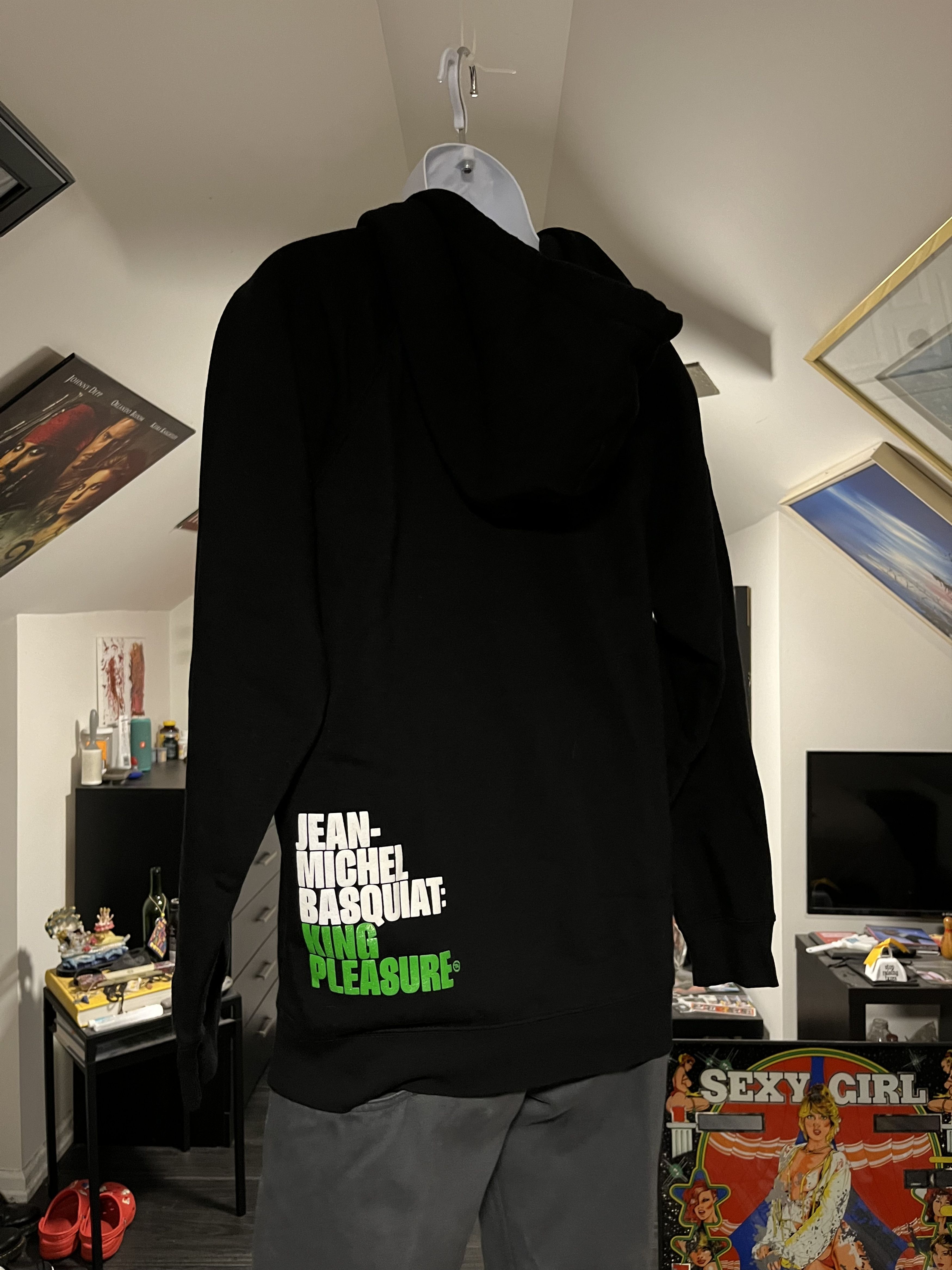 Jean-Michel Basquiat Basquiat Crown Hoodie - Black, King Pleasure Exhibition Size US M / EU 48-50 / 2 - 7 Thumbnail