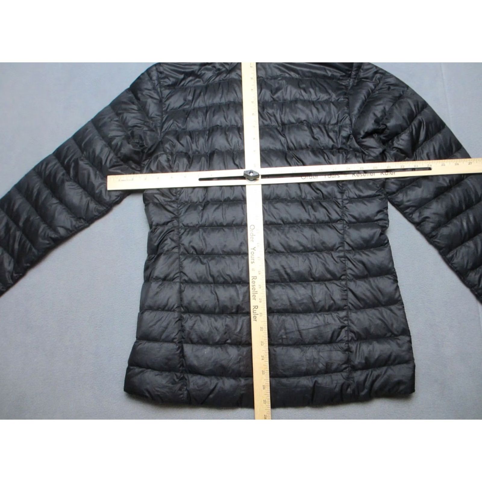 Vintage REI Jacket Womens Medium Black Puffer Down Nylon Full Zip Mock Neck Outdoor Logo Size M / US 6-8 / IT 42-44 - 7 Thumbnail