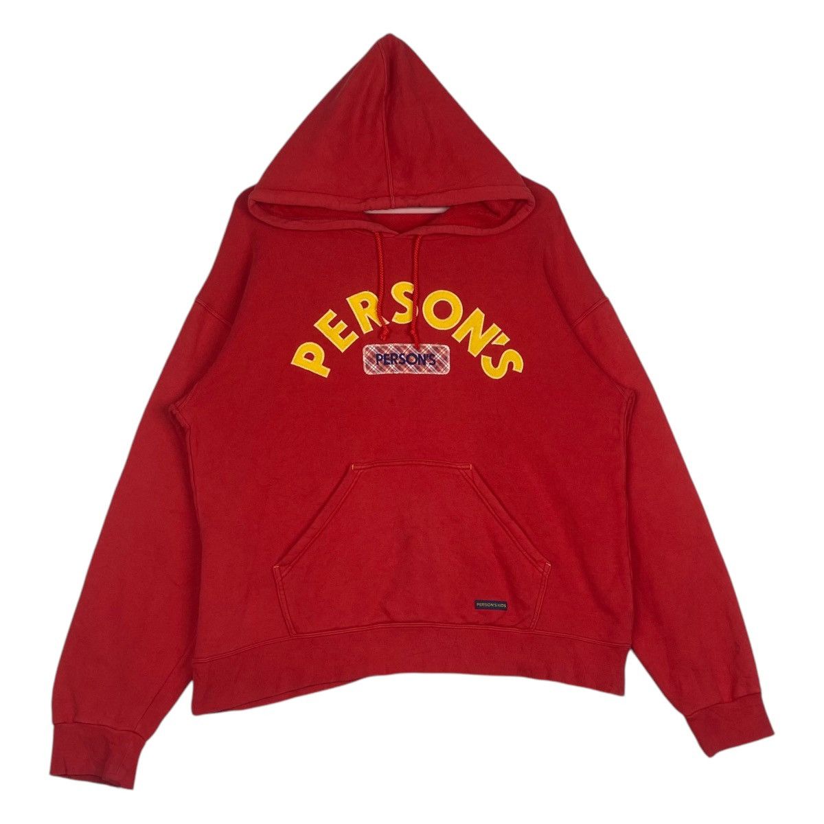 PERSON'S Vintage Persons Kids Hoodie Embroidered Red Size US L / EU 52-54 / 3 - 2 Thumbnail