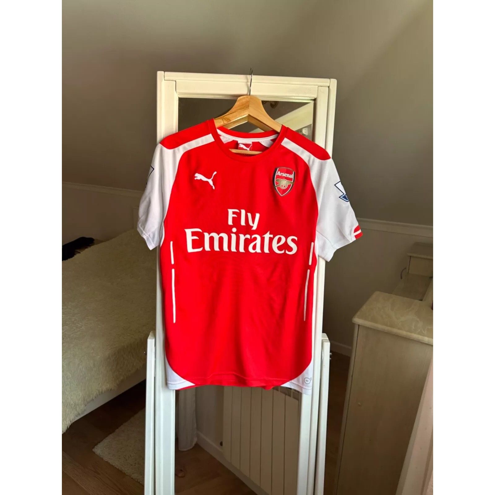 Puma ARSENAL 2014 2015 HOME FOOTBALL SHIRT SOCCER JERSEY PUMA 746 Size US S / EU 44-46 / 1 - 1 Thumbnail