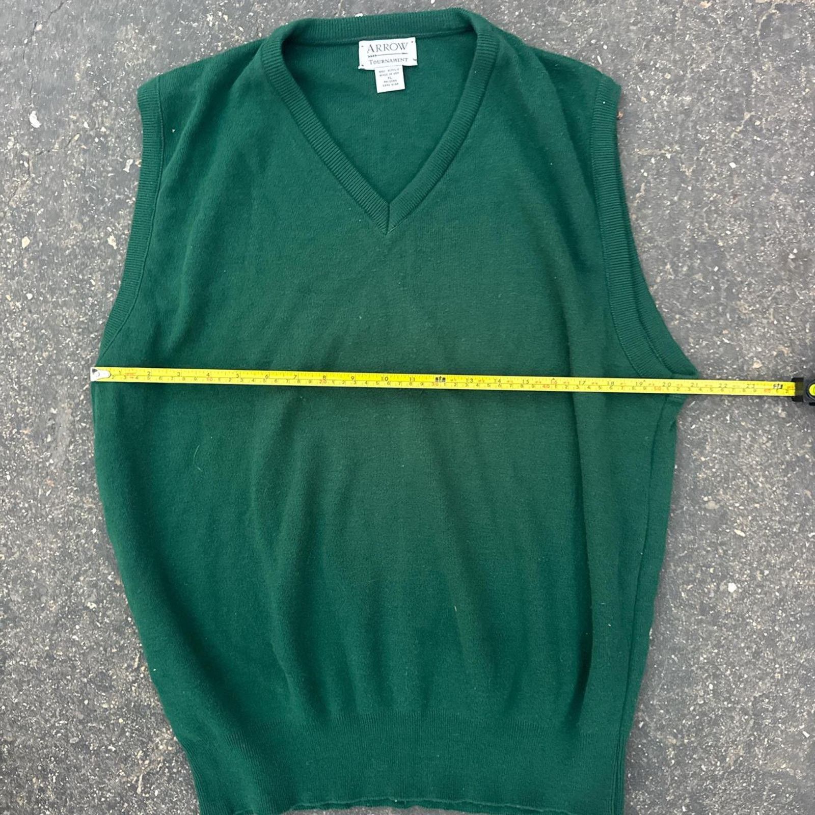 Arrow Vintage 80s Golf Arrow Knit Sweater Vest Size XL Size US XL / EU 56 / 4 - 4 Thumbnail