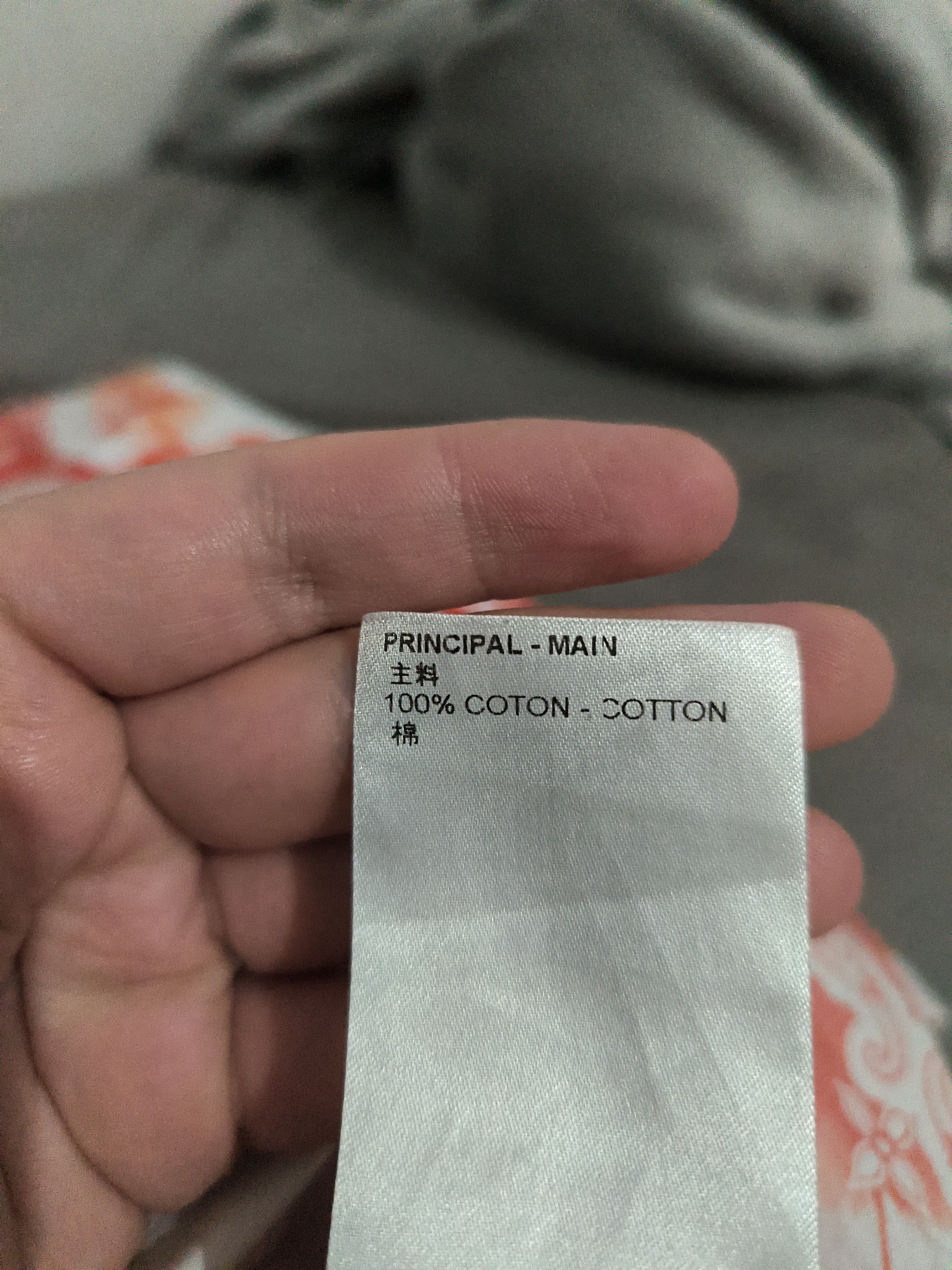 Louis Vuitton LV Monogram Bandana Orange-White Shirt, L, great condition Size US L / EU 52-54 / 3 - 10 Thumbnail