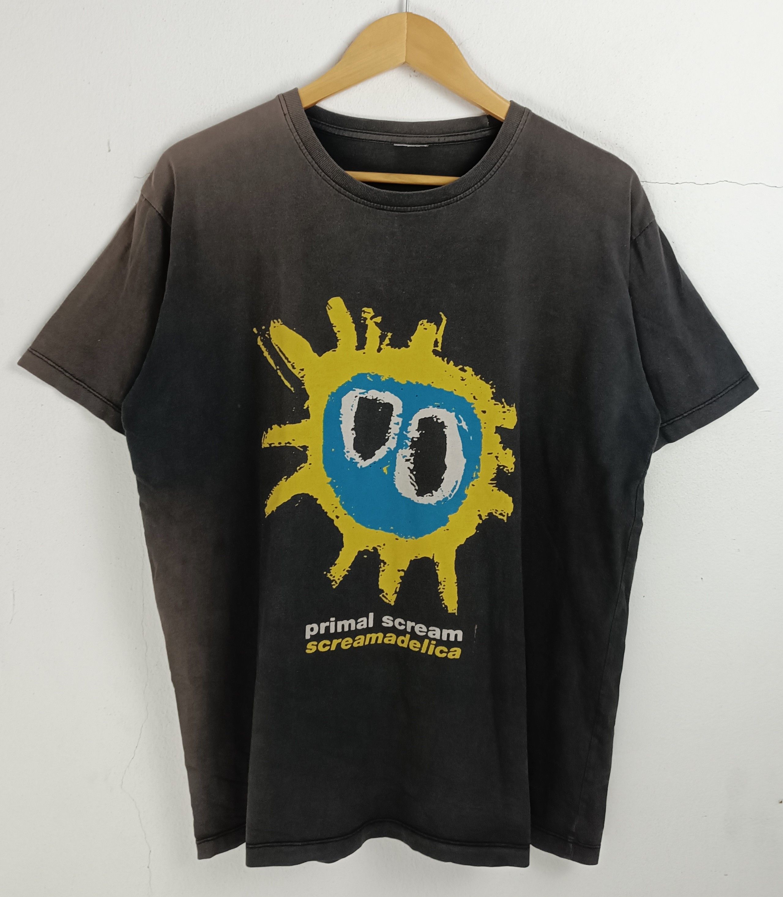 Band Tees VINTAGE FADED Y2K PRIMAL SCREAM SCREAMADELICA VERY RARE Size US L / EU 52-54 / 3 - 3 Thumbnail