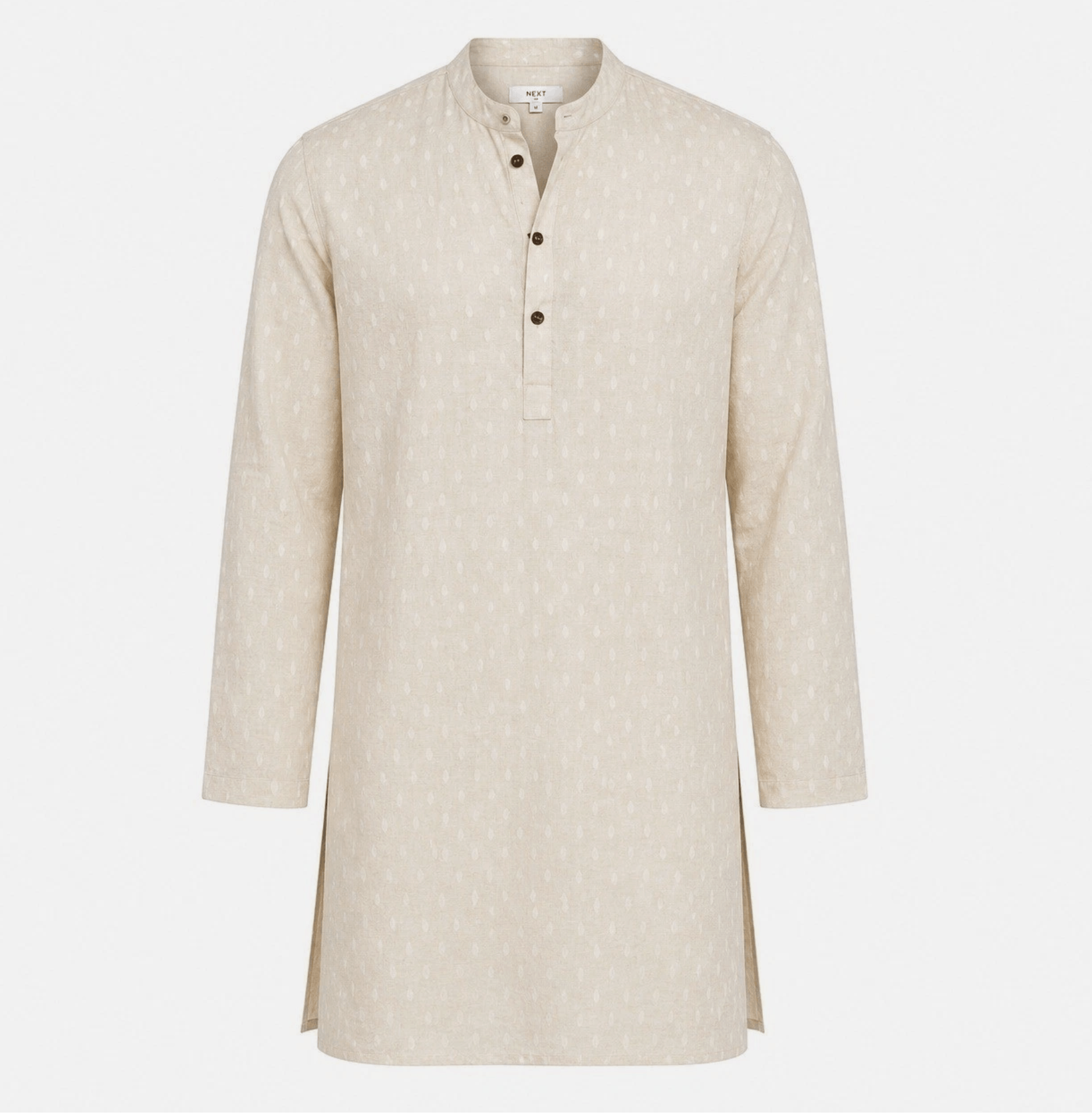 NEXT Next Mens Cotton Linen Kurta Tunic NWT Size US XL / EU 56 / 4 - 2 Thumbnail
