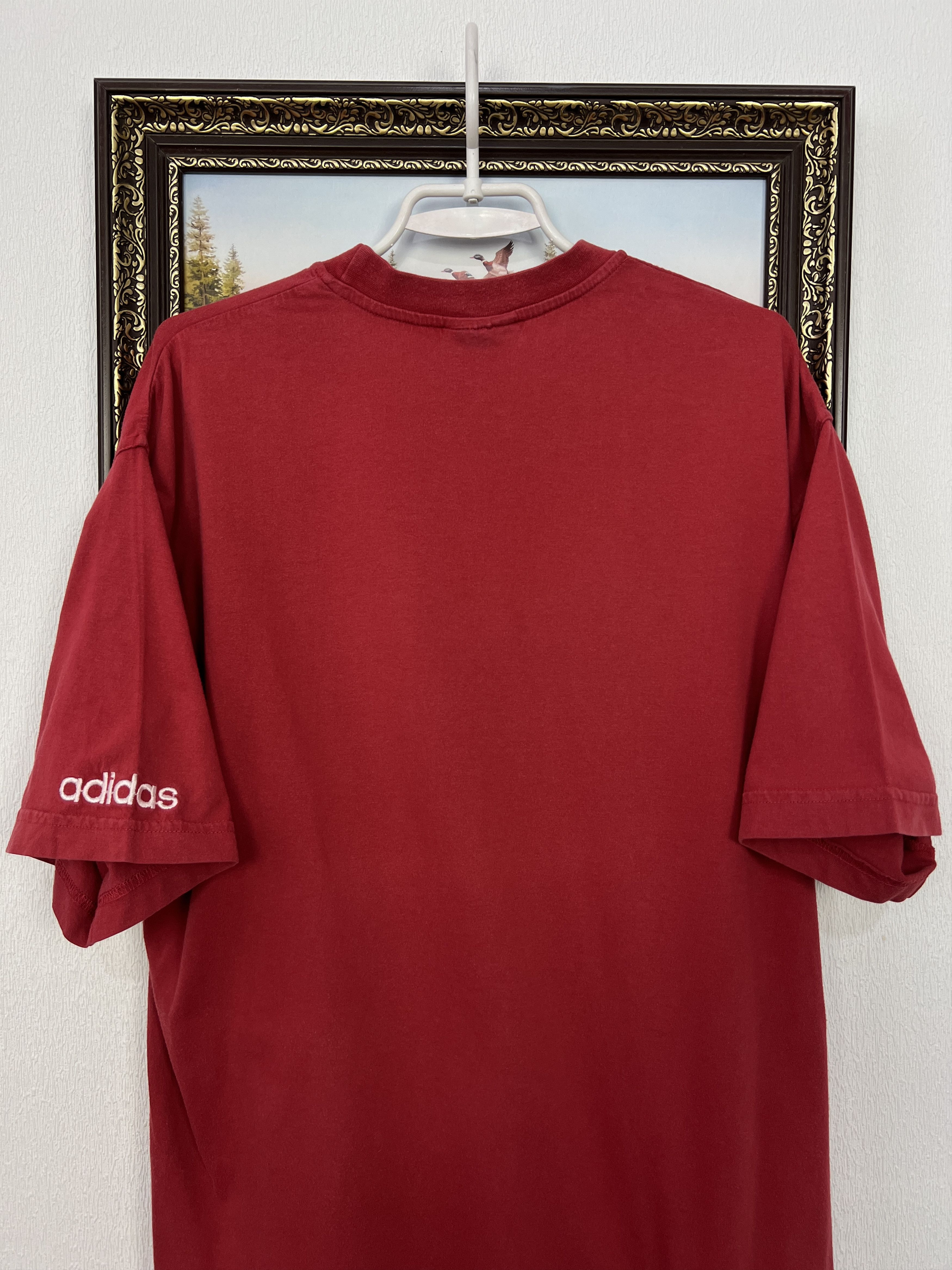 Adidas Vintage 90's Adidas Big Logo Shirt Over Print Jersey Trikot Size US M / EU 48-50 / 2 - 9 Thumbnail