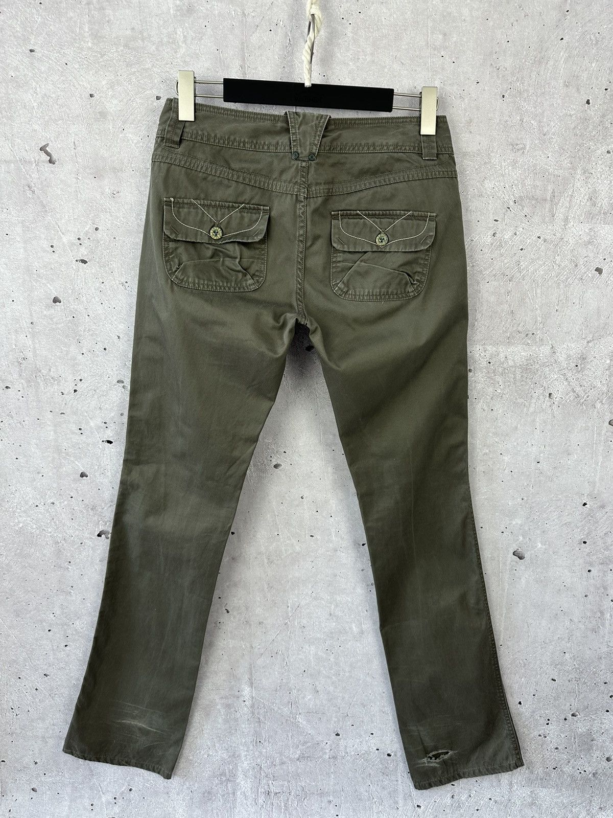 Diesel × If Six Was Nine × Vintage Y2K Diesel Vintage Khaki Cotton Women’s Pants Size 28" / US 6 / IT 42 - 5 Thumbnail