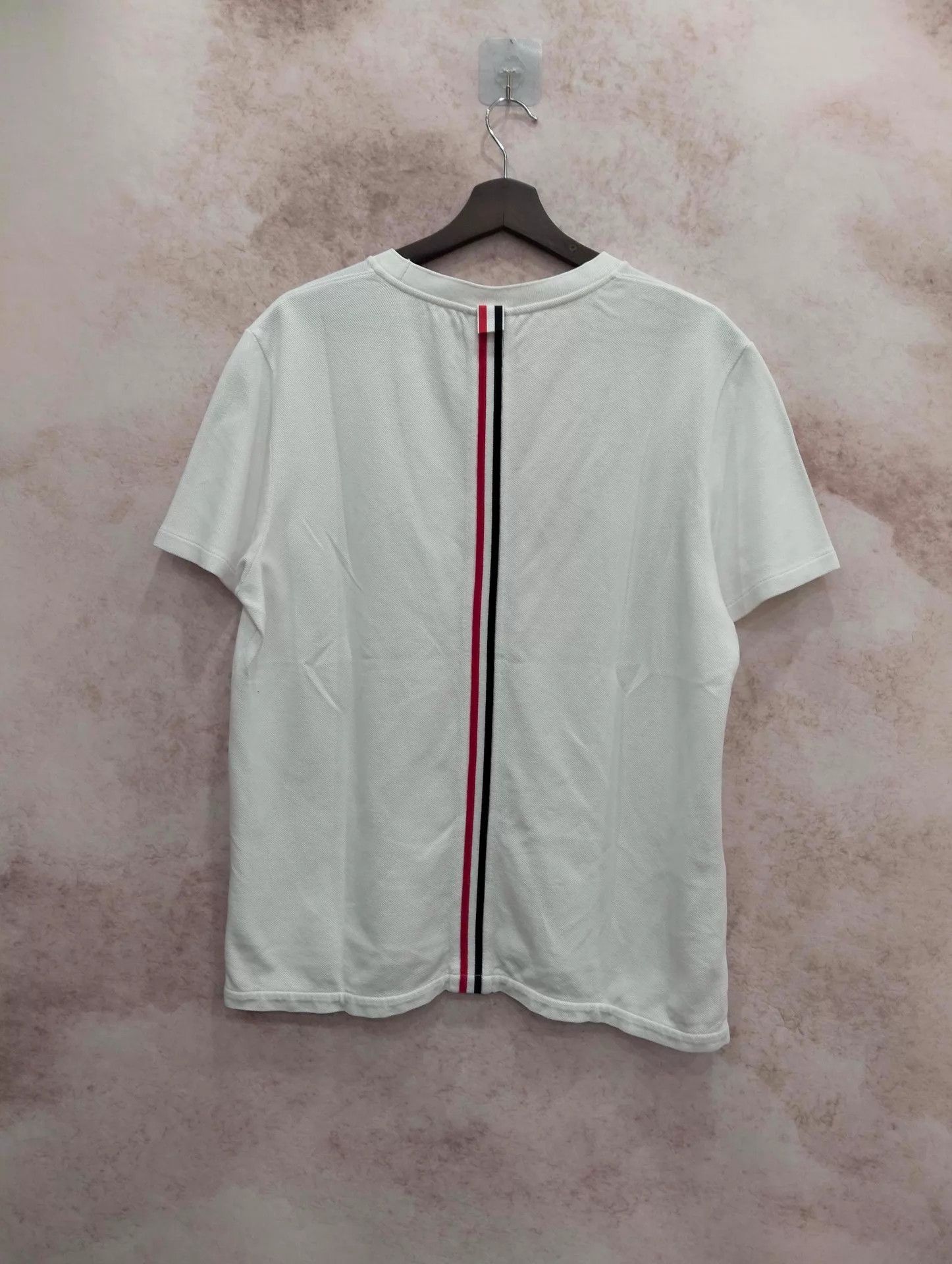 Thom Browne THOM BROWNE White Striped SS T-Shirt Size 3 95 New Size US L / EU 52-54 / 3 - 2 Thumbnail