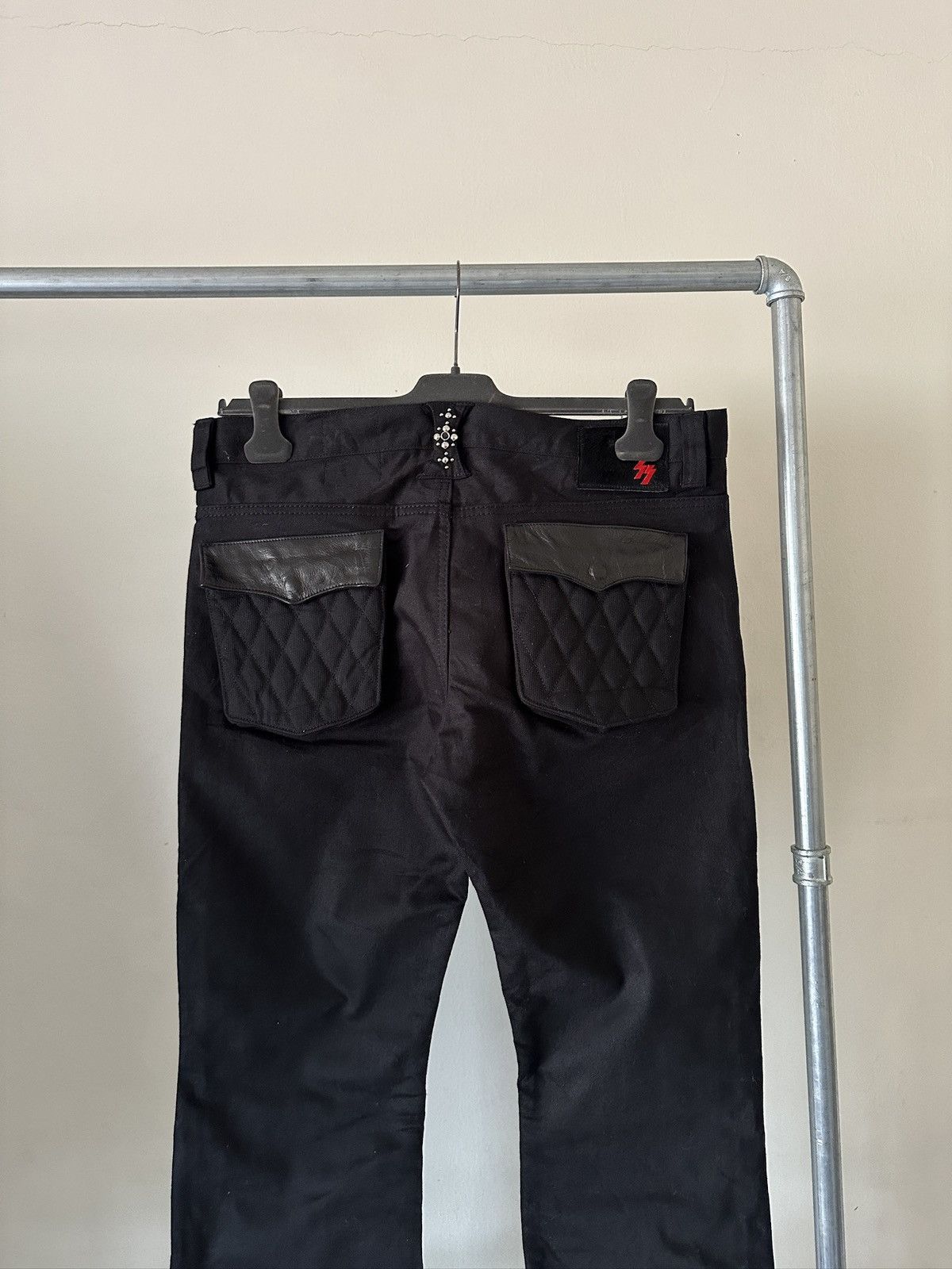 Japanese Brand 2000s Skull Flight Double Knee Pant Size US 34 / EU 50 - 8 Thumbnail
