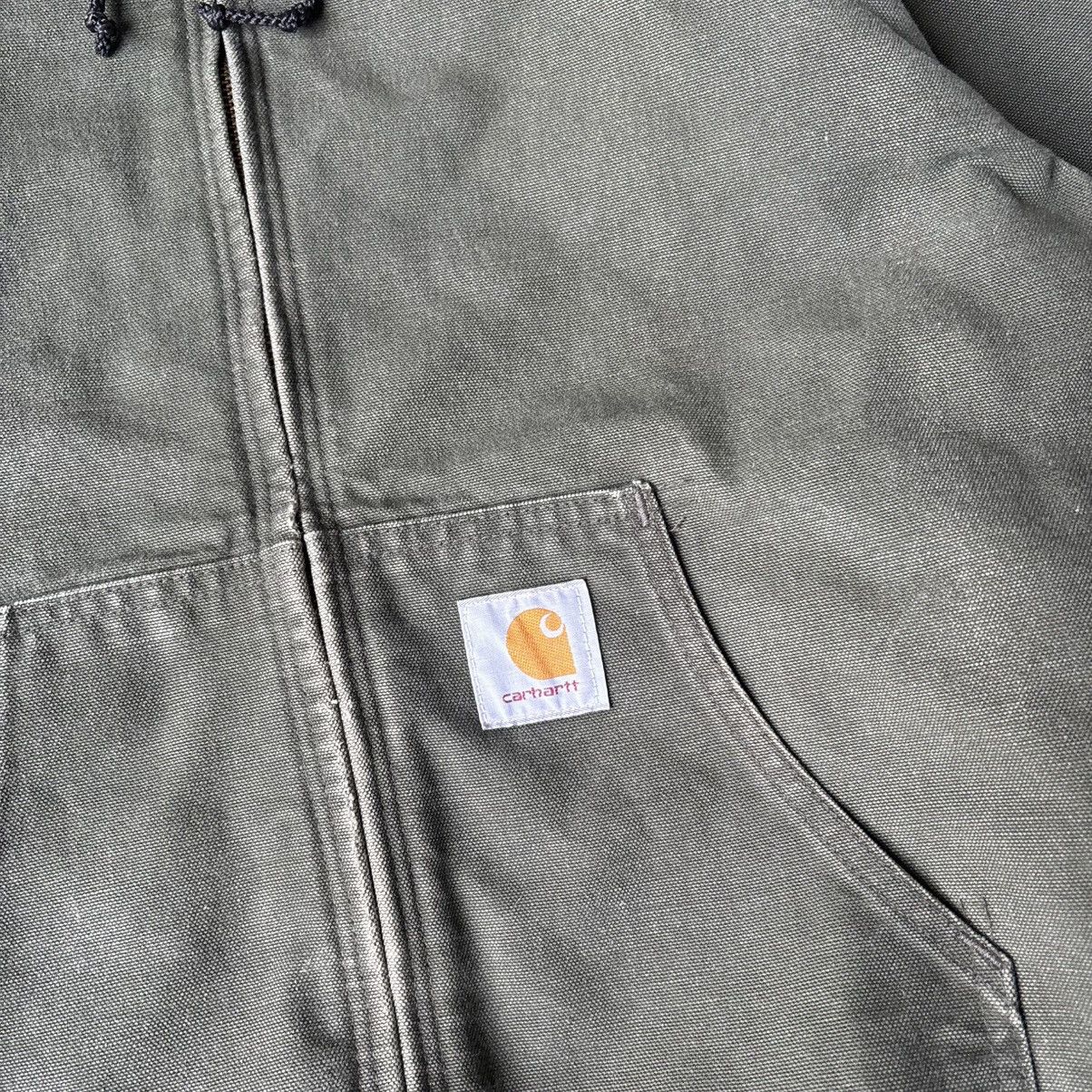 Carhartt GREEN OLIVE BIG LOGO CARHARTT ACTIVE JACKET Size US L / EU 52-54 / 3 - 3 Thumbnail