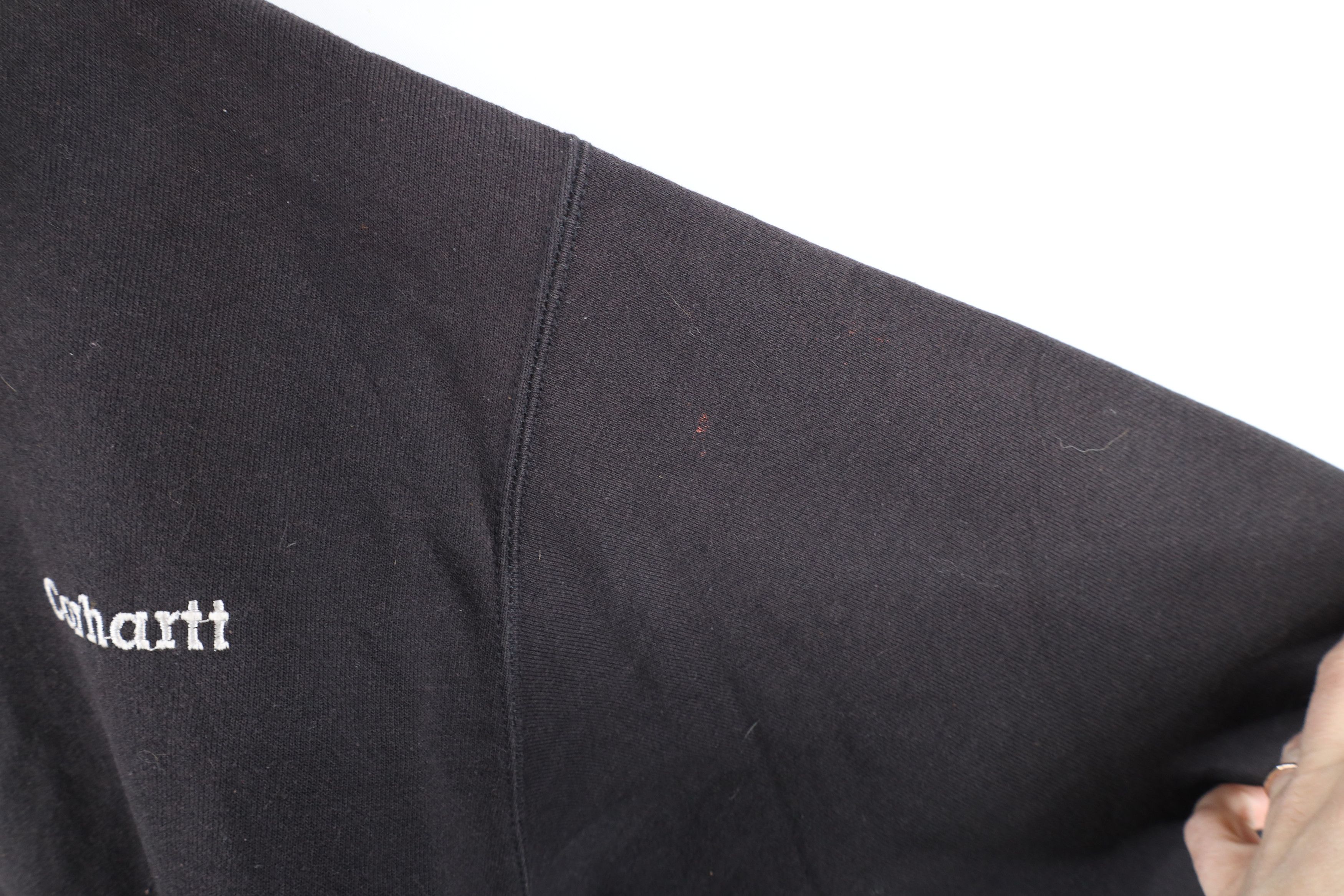 Carhartt Vintage Carhartt Spell Out Hoodie Sweatshirt Black Size US L / EU 52-54 / 3 - 7 Thumbnail