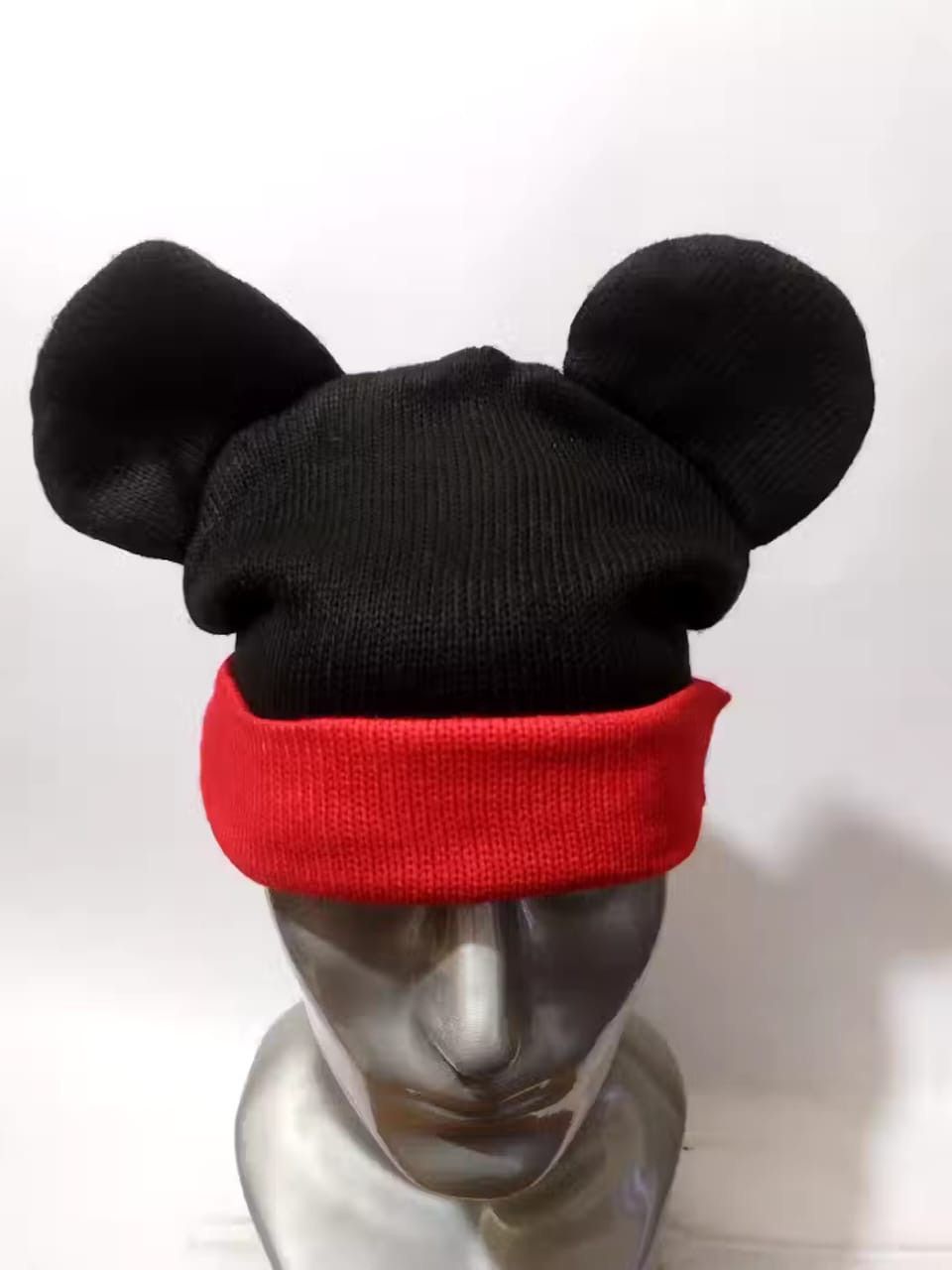 image of Bunny Horn Devil Mickey Beanie Hats Disney in Mix, Men's