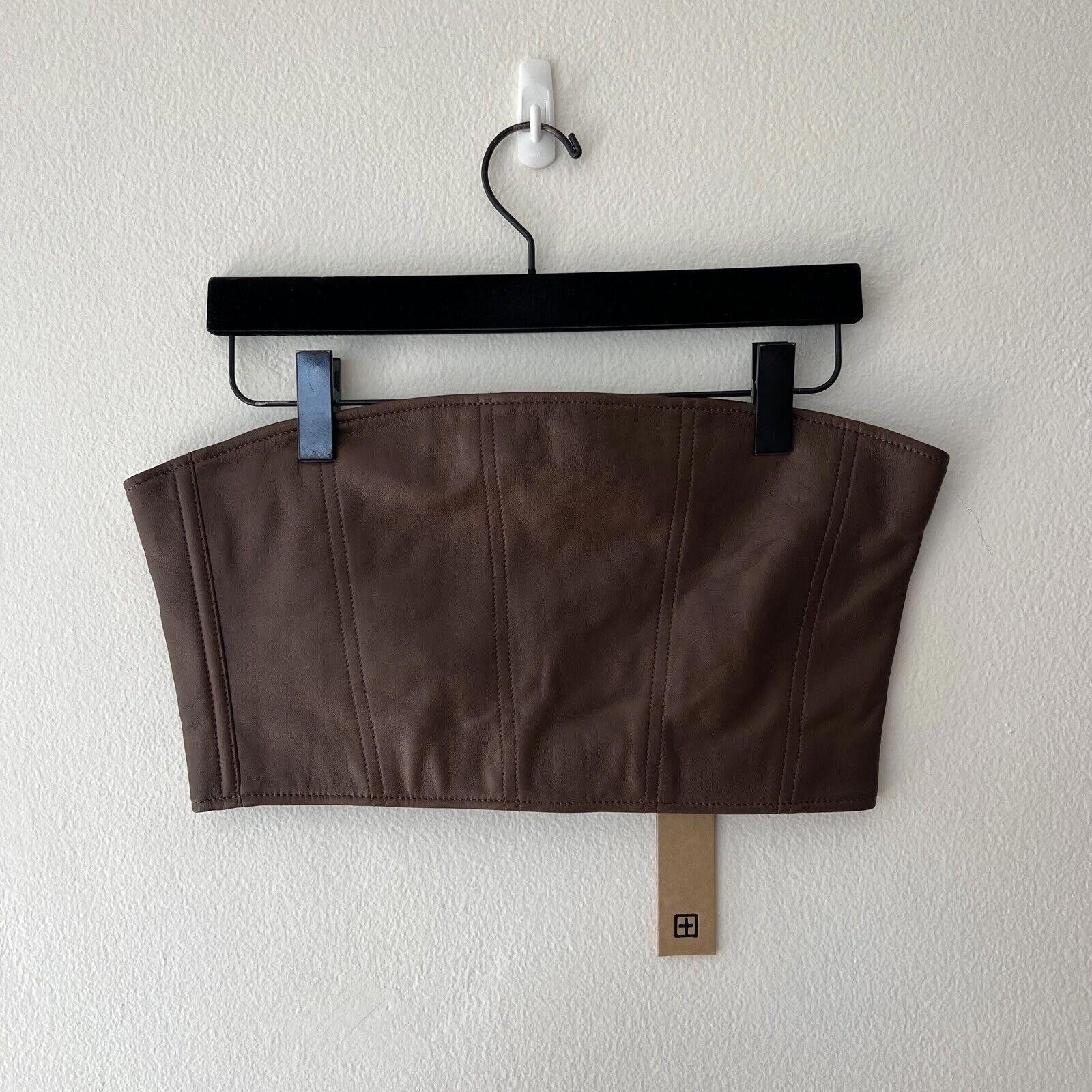 Ksubi brand new Ksubi Crossin Bustier Top brown leather large Size L / US 10 / IT 46 - 5 Thumbnail