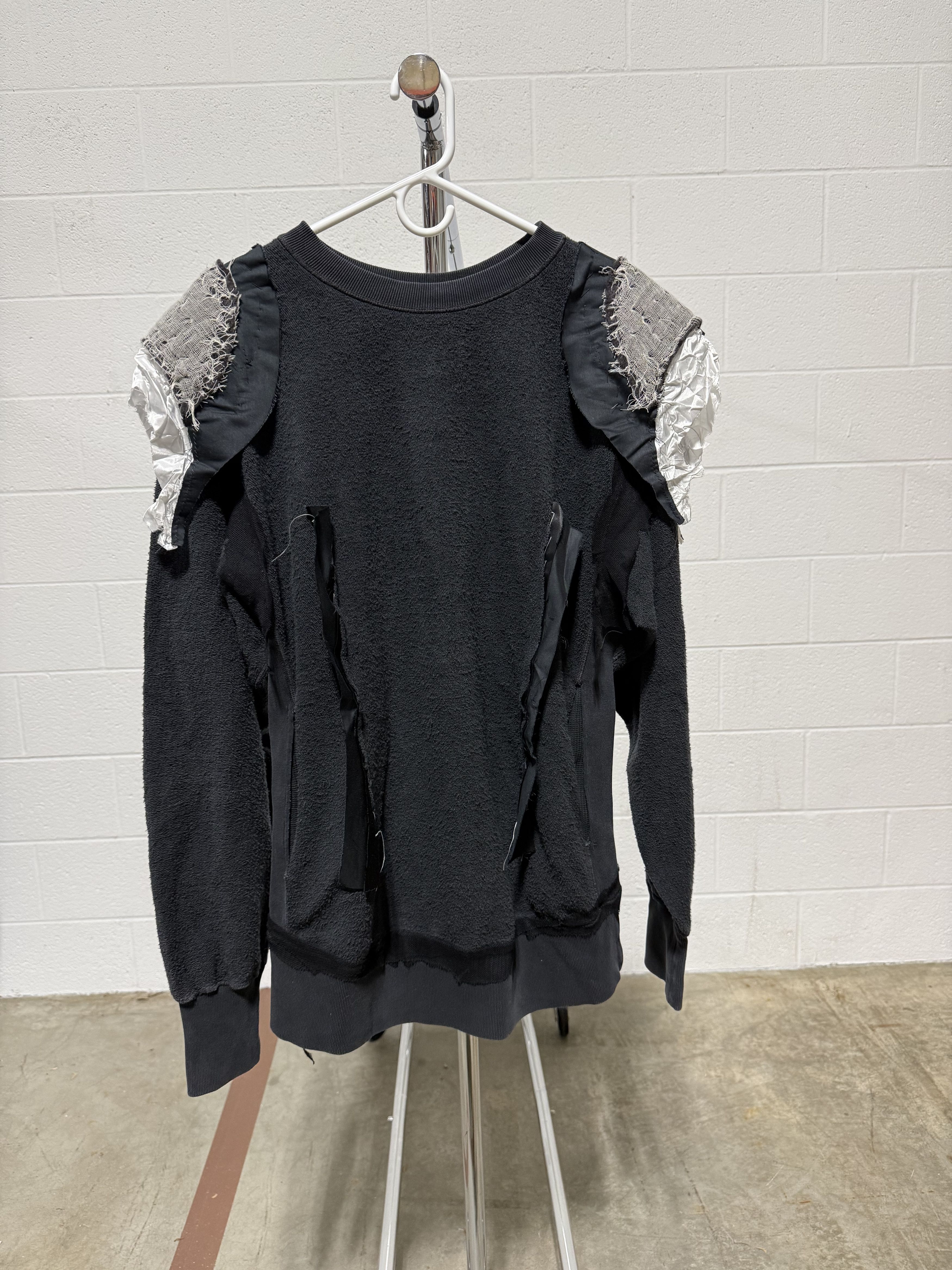 Maison Margiela Maison Margiela Distressed Paneled Top 'Charcoal' Size US M / EU 48-50 / 2 - 1 Thumbnail