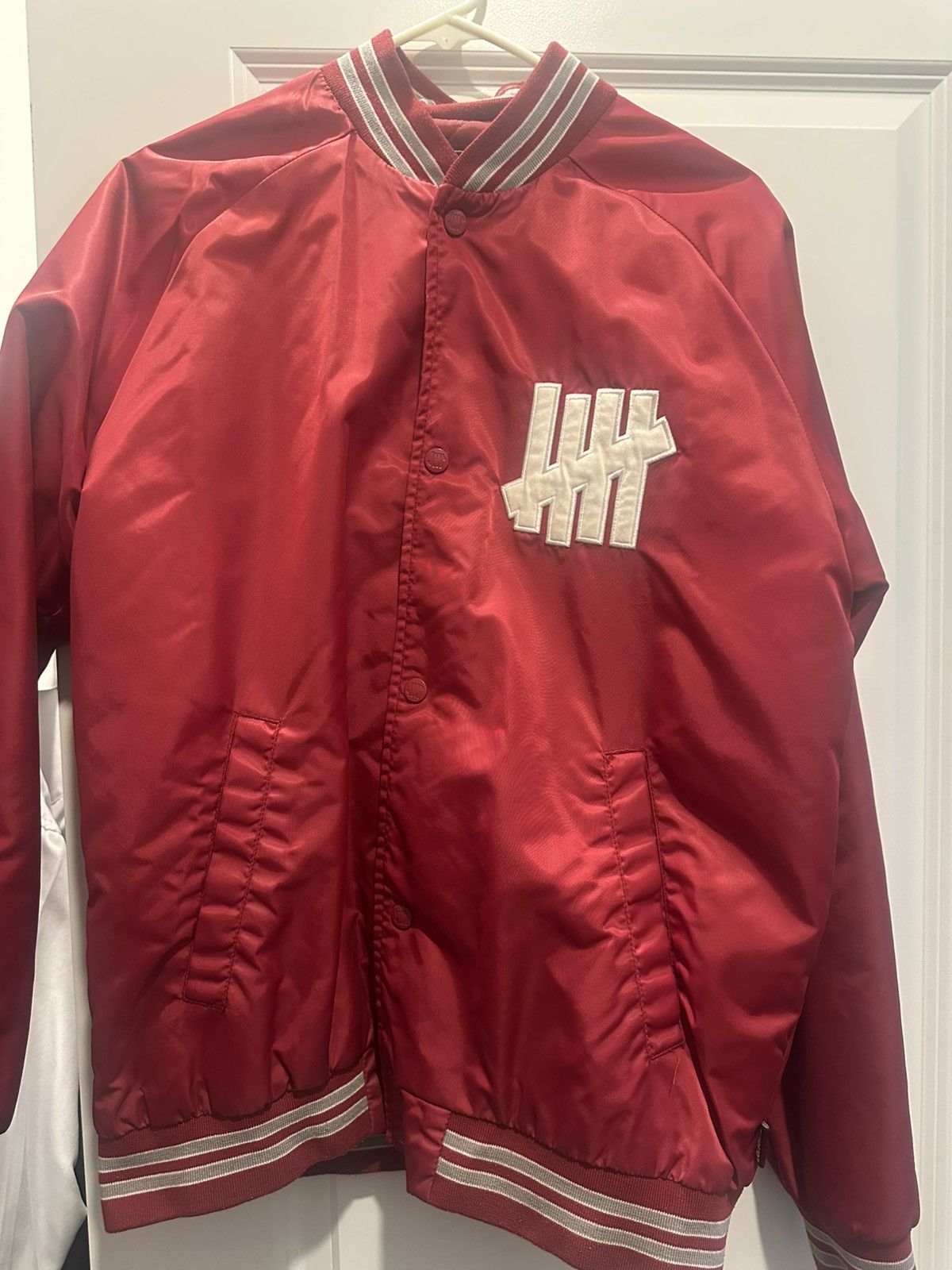 Undefeated Vintage Undefeated Varsity Snap Jacket Satin Mens NWOT Size US M / EU 48-50 / 2 - 1 Thumbnail