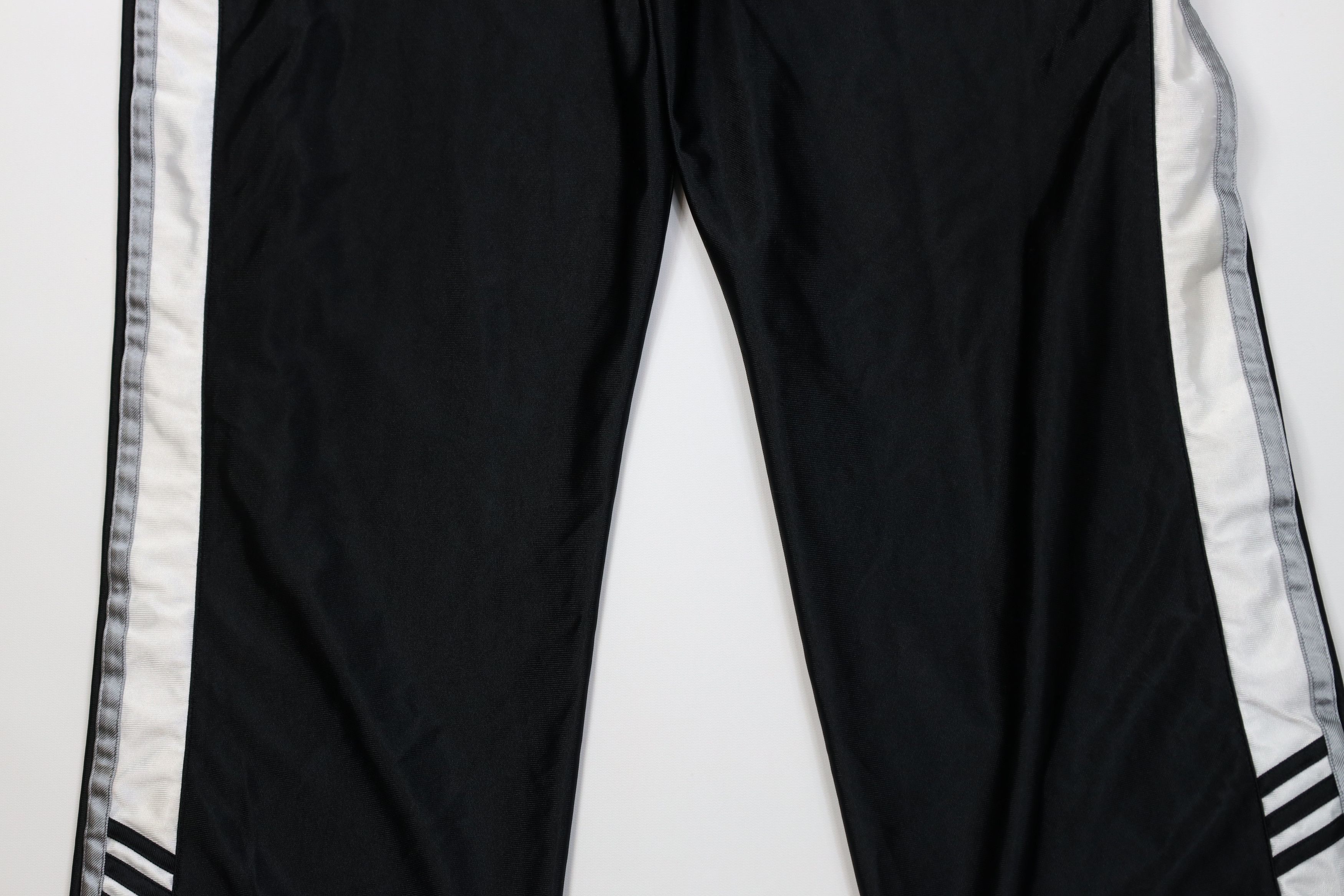 Adidas Vintage Y2K Adidas Striped Wide Leg Tearaway Pants Black Size US 40 / EU 56 - 3 Thumbnail