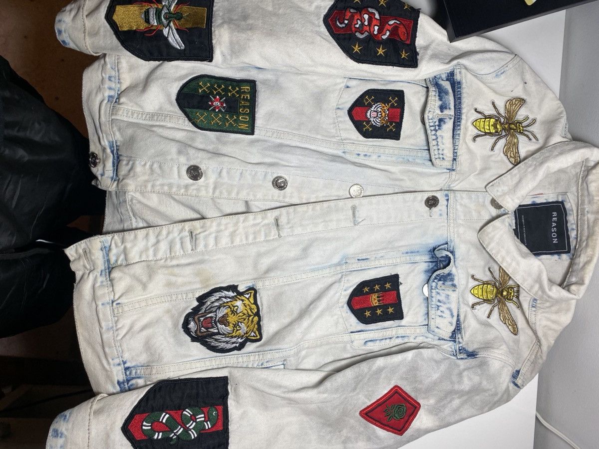 Reason Reason Clothing Embroidered Denim Cotton- Tiger/Bee/Snake Size US XL / EU 56 / 4 - 1 Thumbnail