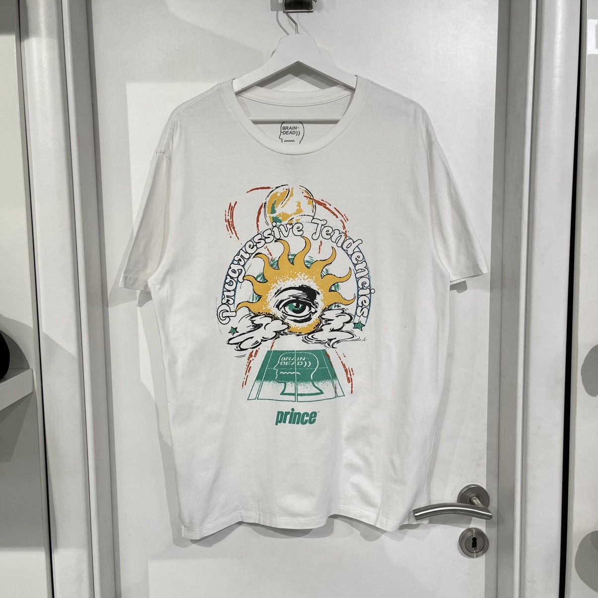 Brain Dead × Prince Brain Dead x Prince Progressive Tee White Size US M / EU 48-50 / 2 - 1 Thumbnail