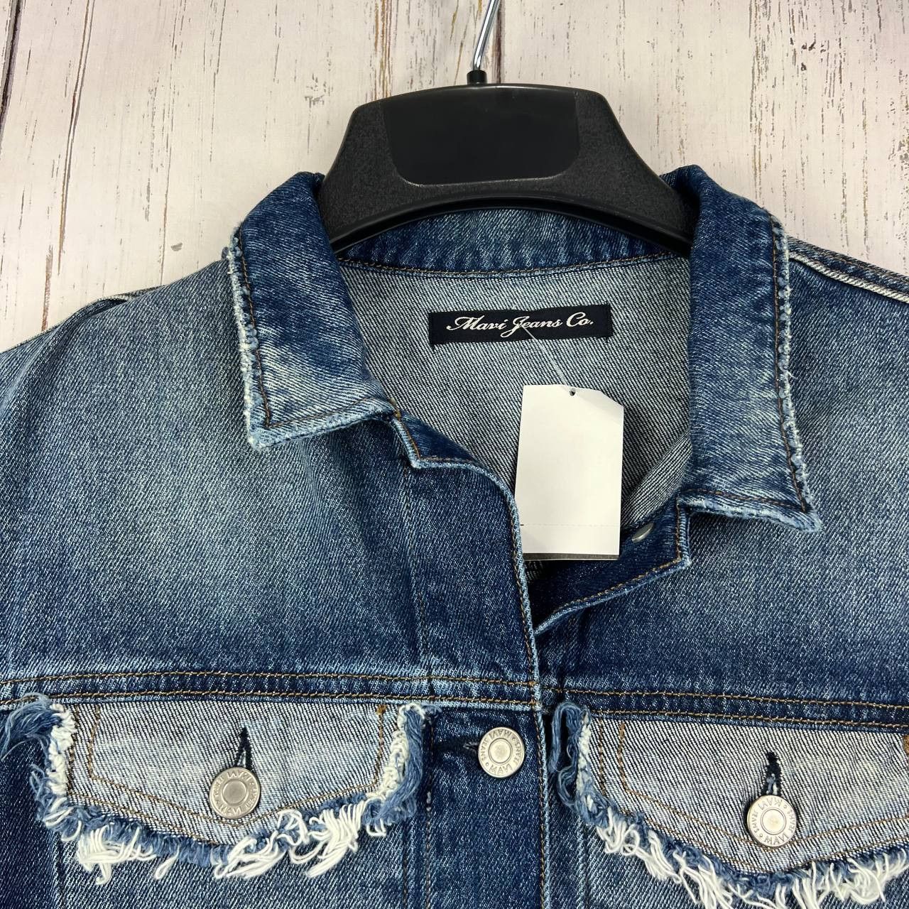 Mavi Mavi Small Classic Fit Stretchable Distressed Denim Jacket Size S / US 4 / IT 40 - 3 Thumbnail