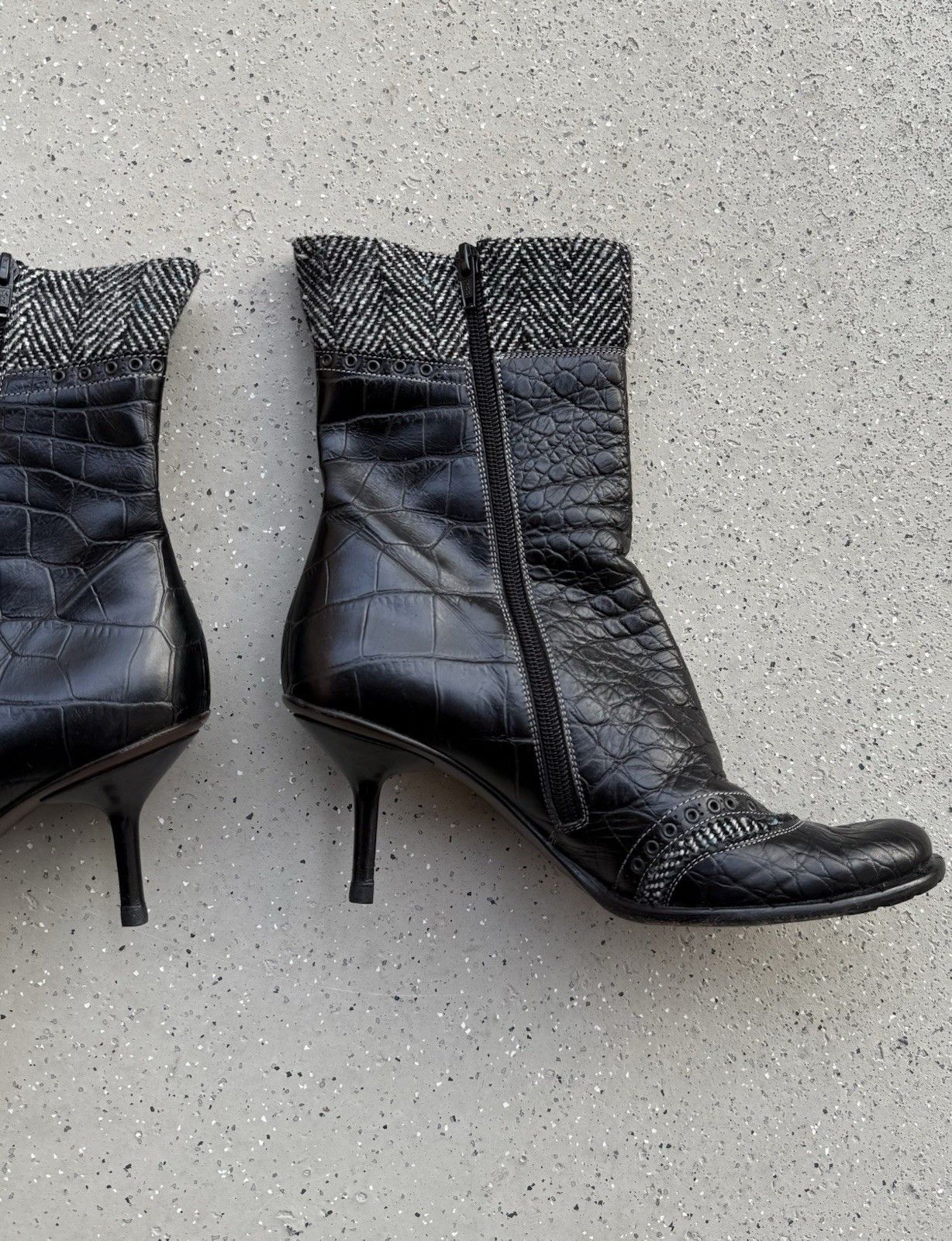 Vintage Goffredo Fantini Leather Heel Shoes Boots Size 39 Size US 9 / IT 39 - 8 Thumbnail